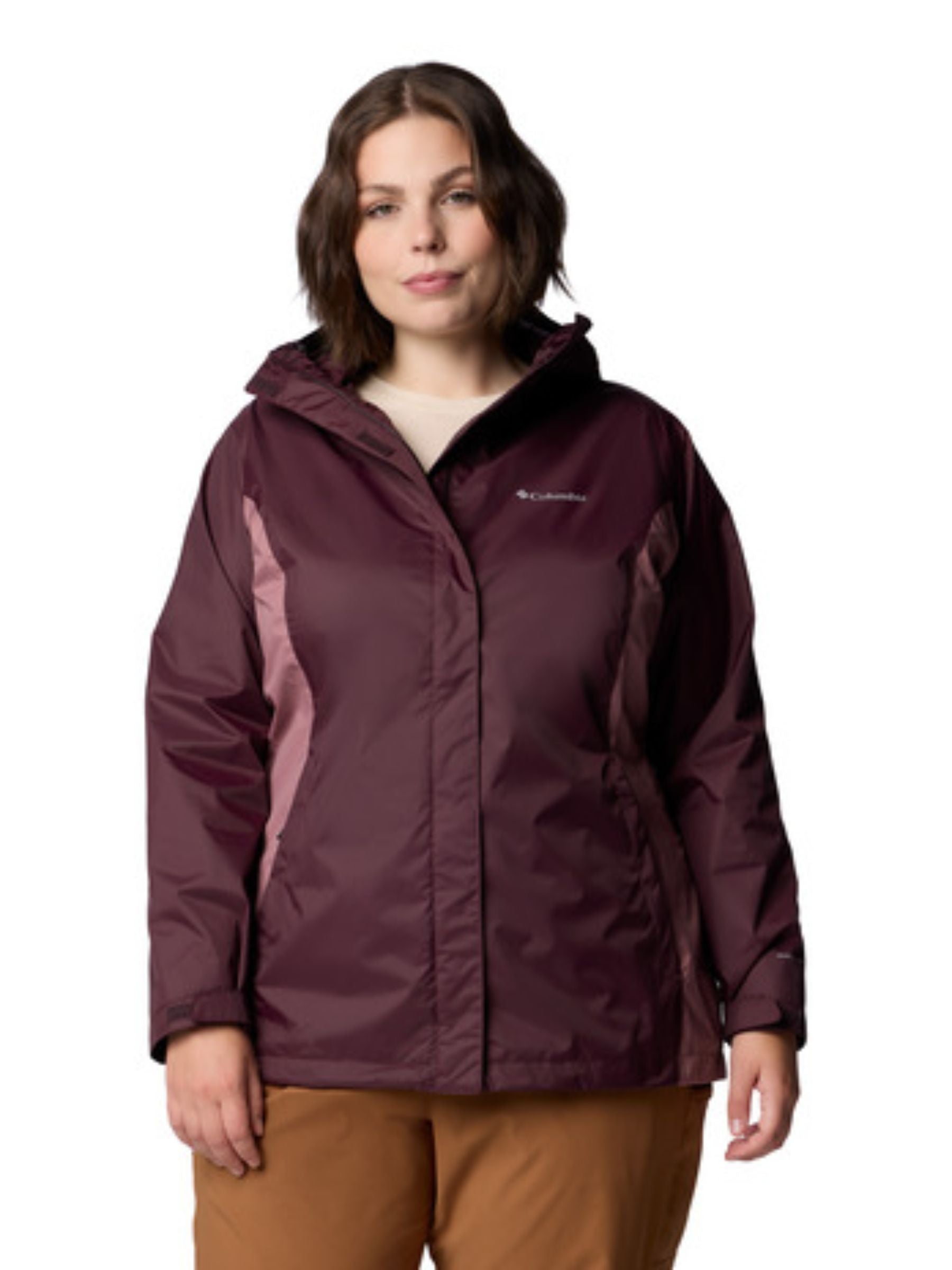 Arcadia II Plus Size Coat Moonvista Fig - Main Image
