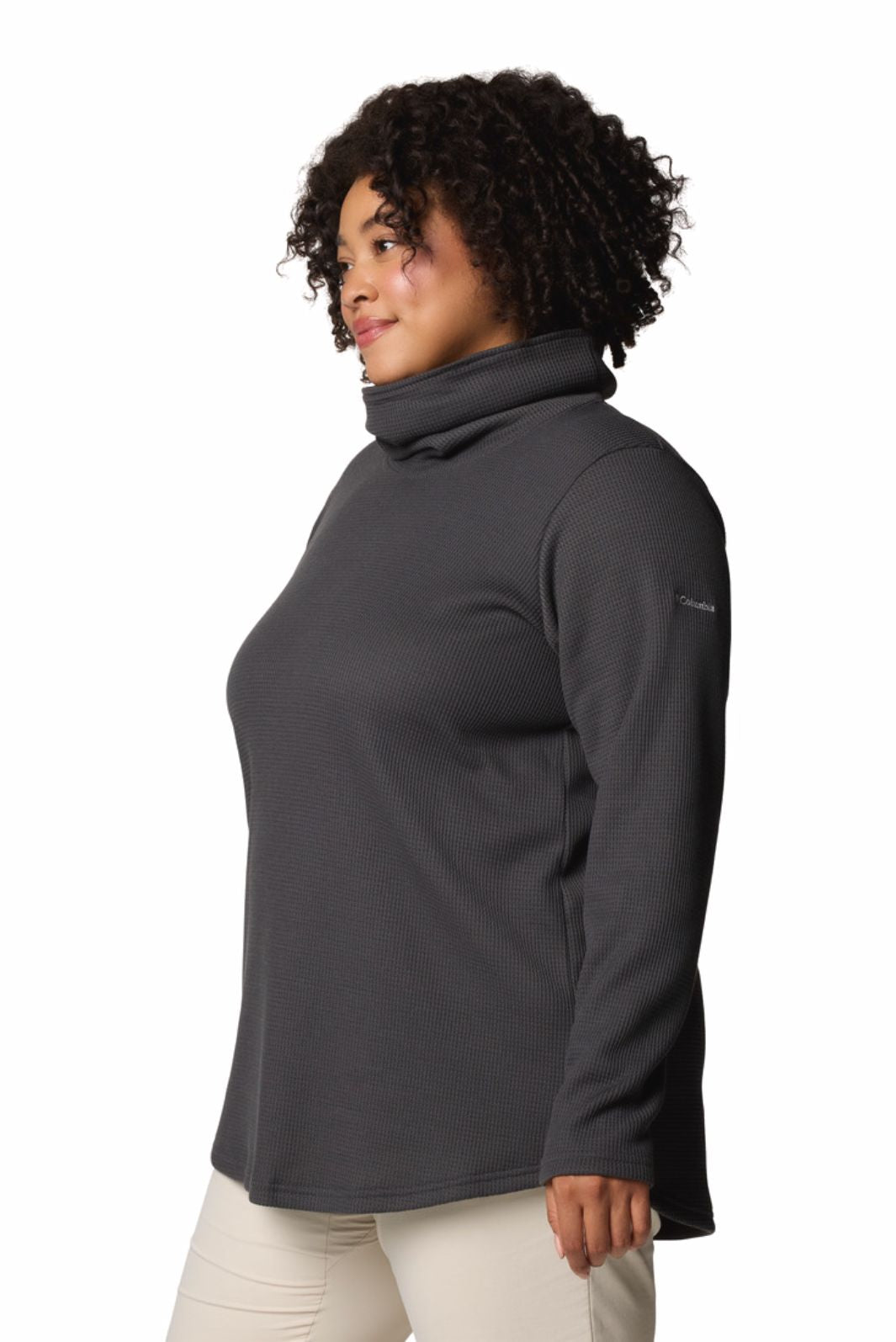 Chandail M/L Col Bénitier Gaufré Holly Hideaway Taille Plus - Shark