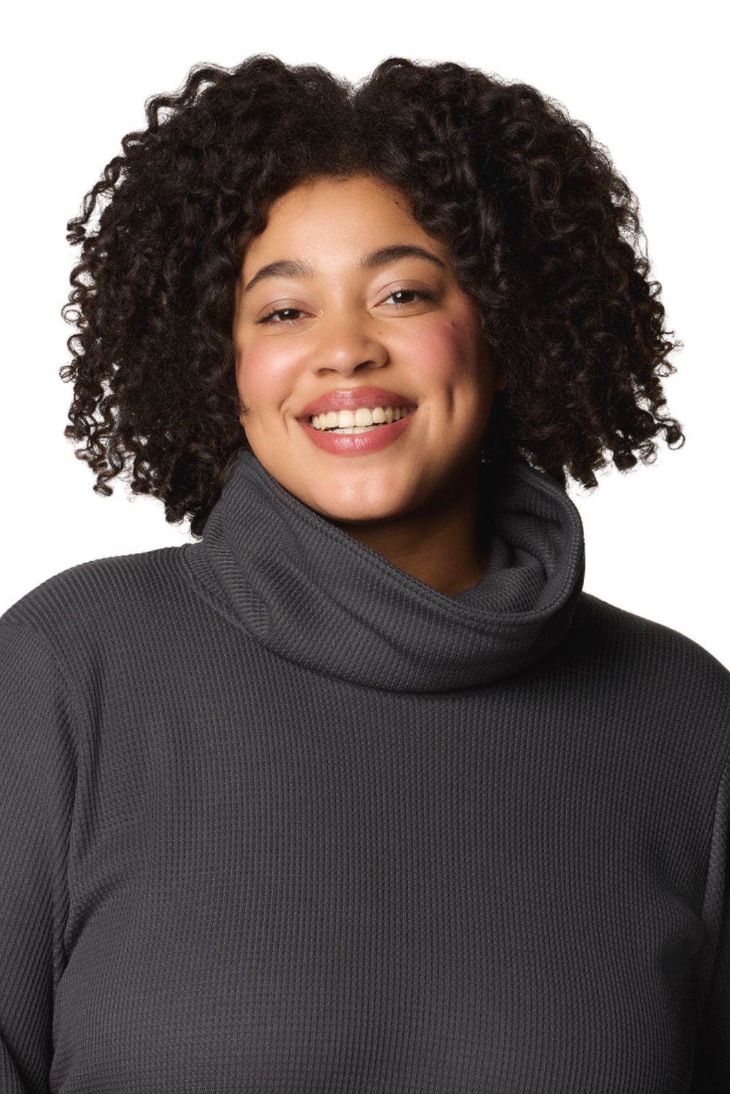 Chandail M/L Col Bénitier Gaufré Holly Hideaway Taille Plus - Shark