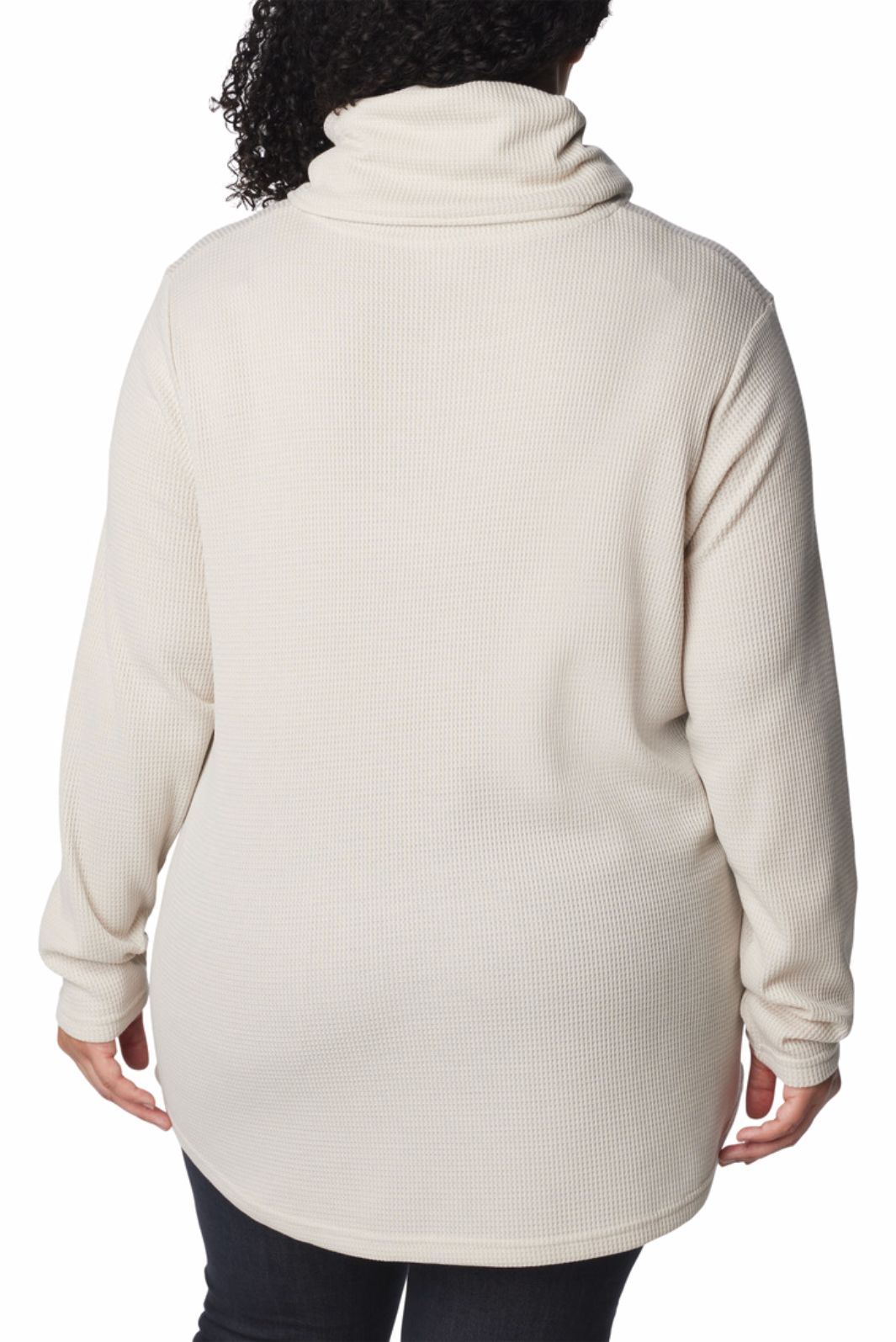 Chandail M/L Col Bénitier Gaufré Holly Hideaway Taille Plus - Dark Stone