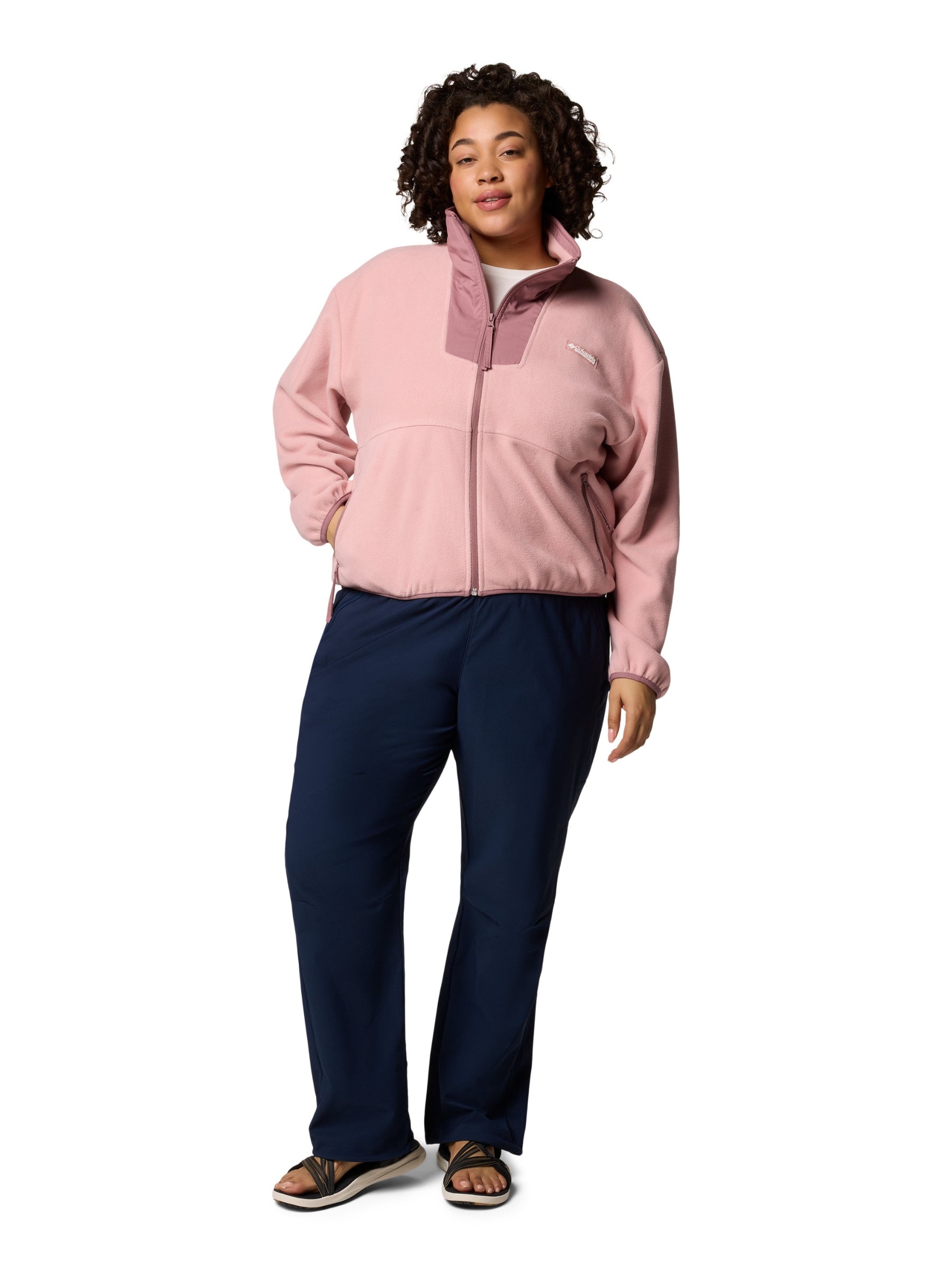 Veste Polaire Sequoia Grove Taille Plus - Eraser Pink & Fig