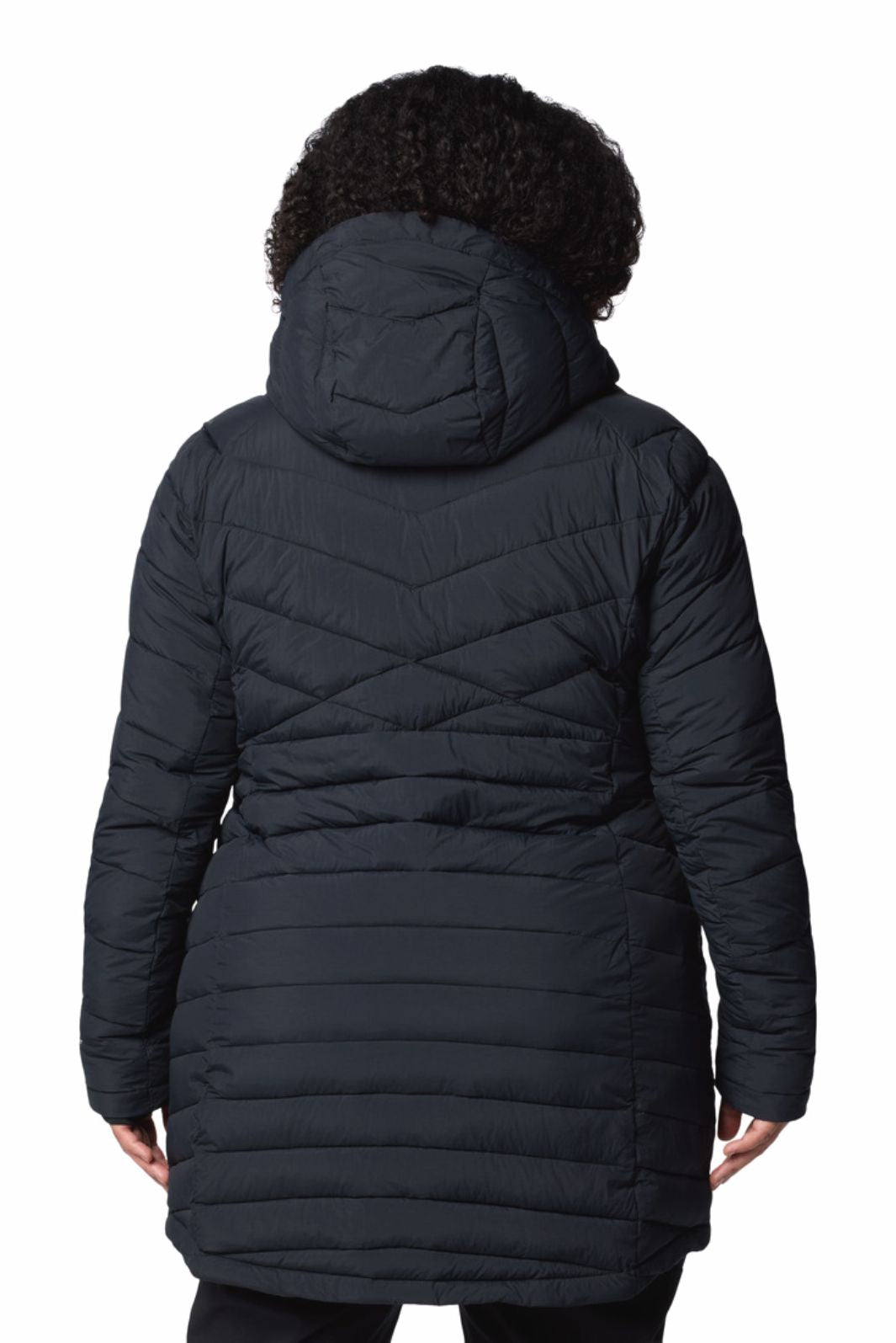 Manteau à Capuchon Joy Peak II Long Taille Plus - Black