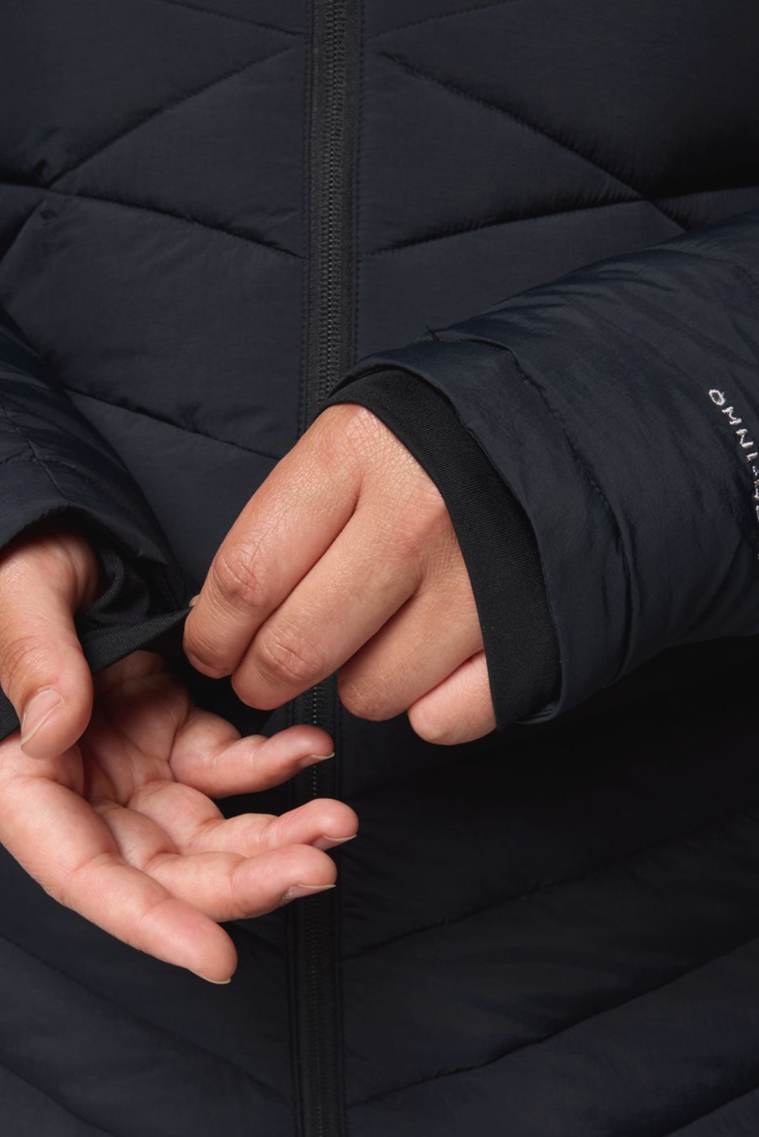 Manteau à Capuchon Joy Peak II Long Taille Plus - Black