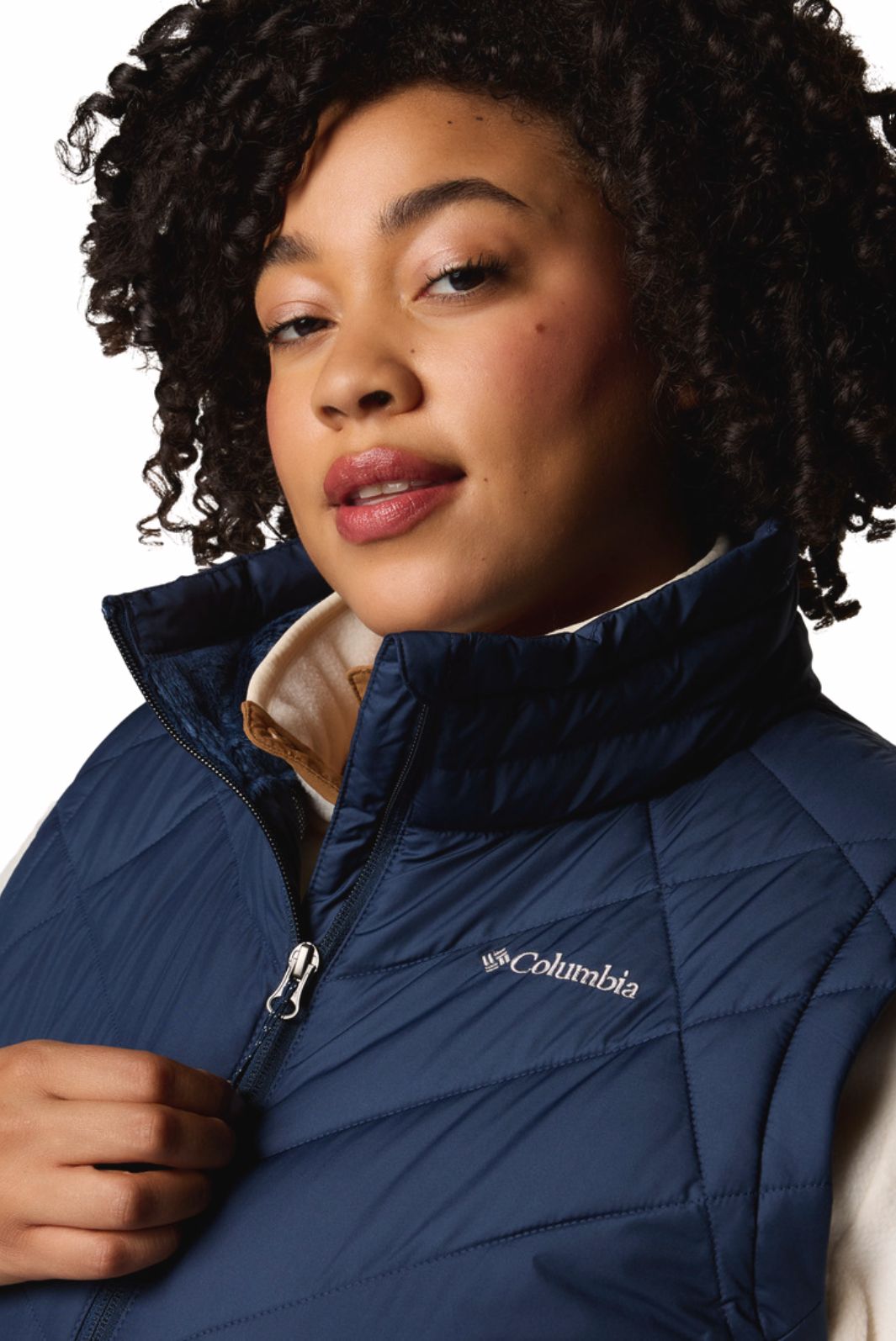 Columbia Women's Plus Size Heavenly II Sleeveless Vest - Collegiate Navy