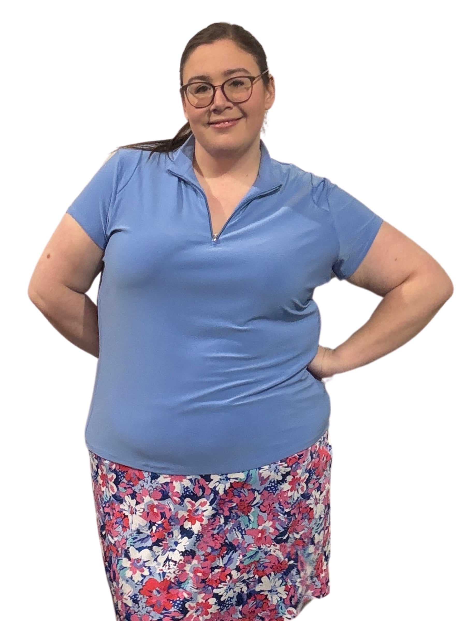 Polo Shirt Ladies Plus Size Golf Apparel Amber Plus Size Golf Polo