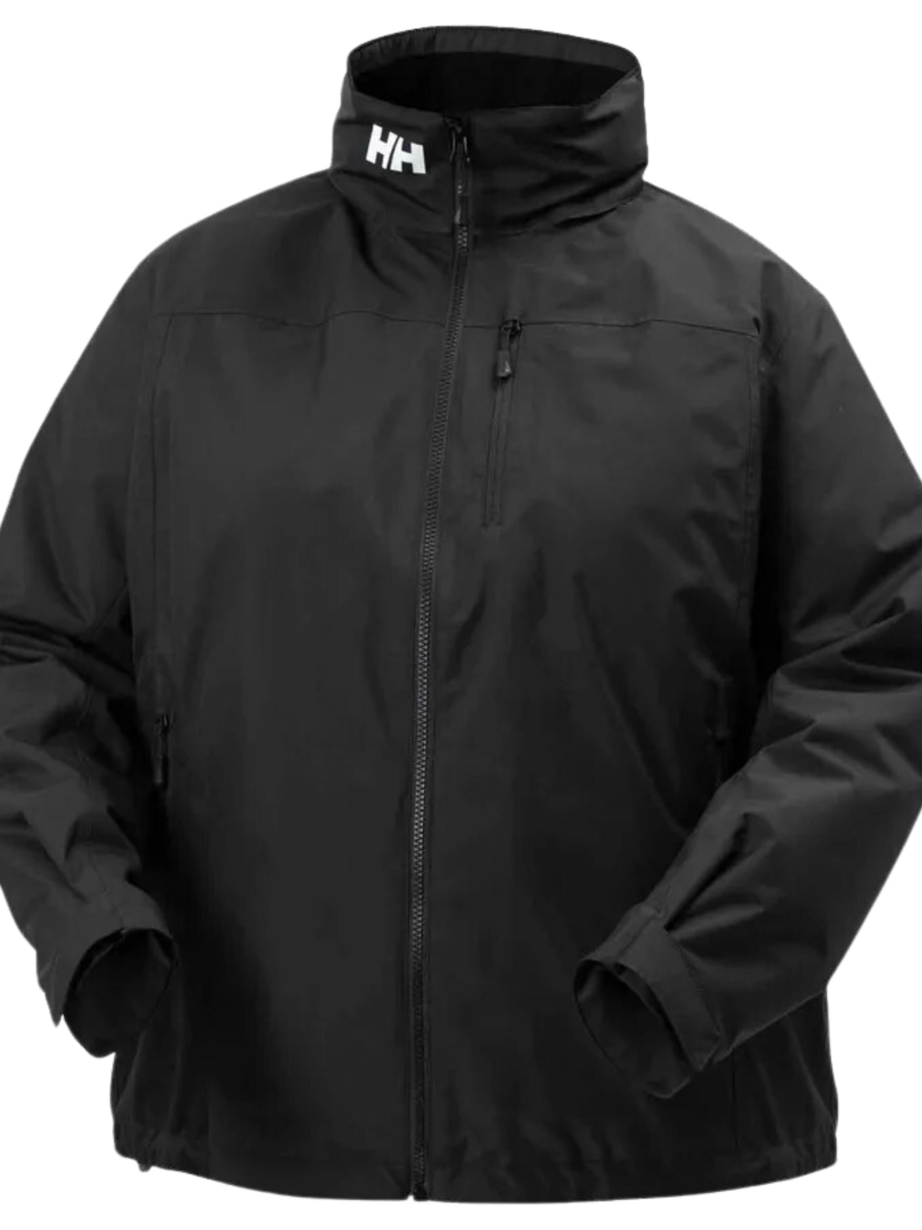Manteau Imperméable Doublé Taille Plus - Noir
