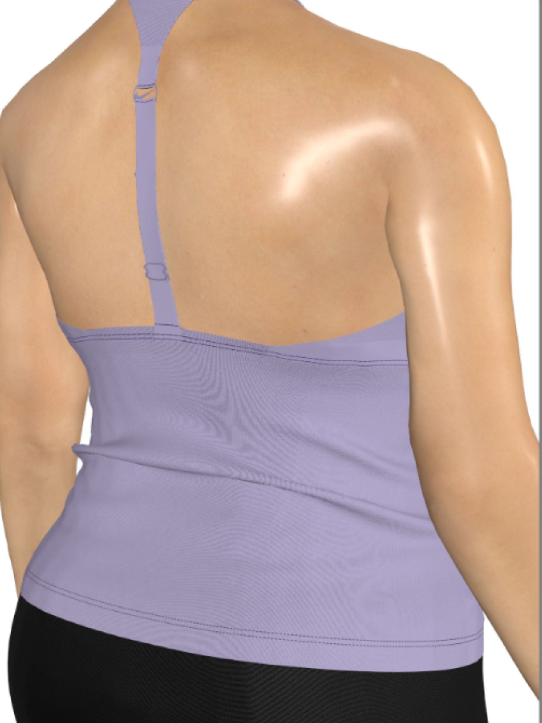 Plus Size Uni Tankini - Hydrangeas