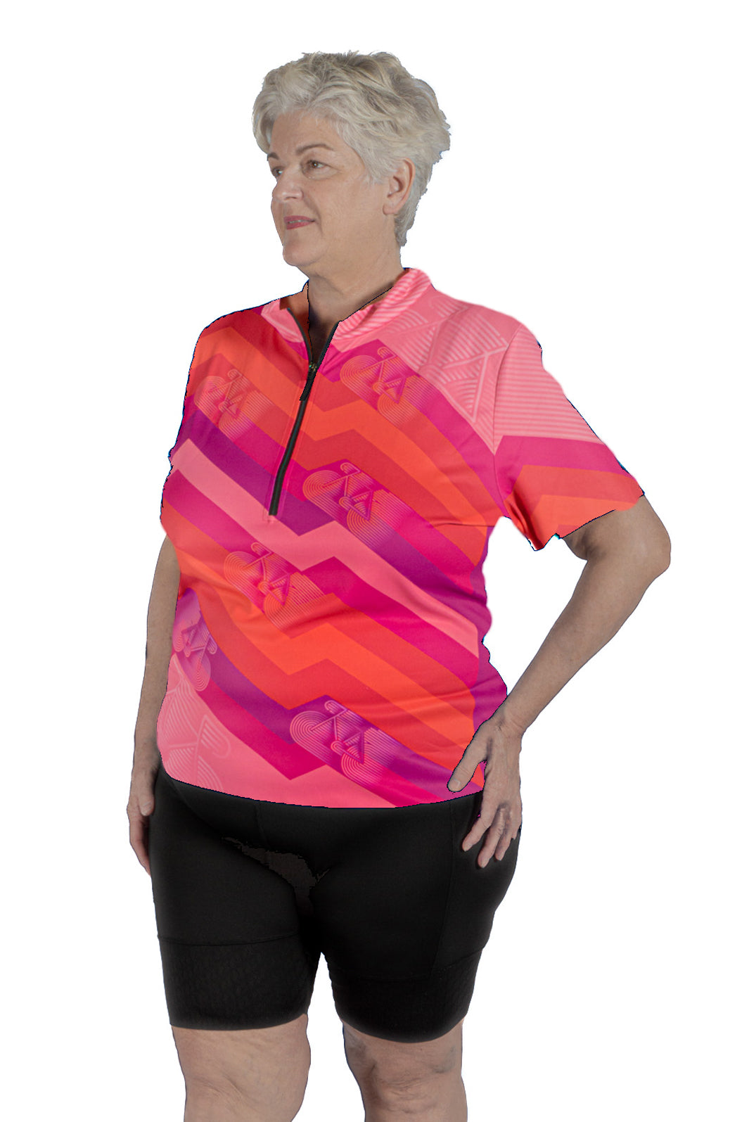 Maillot de Vélo M/C Actif Jersey Taille Plus de Terry