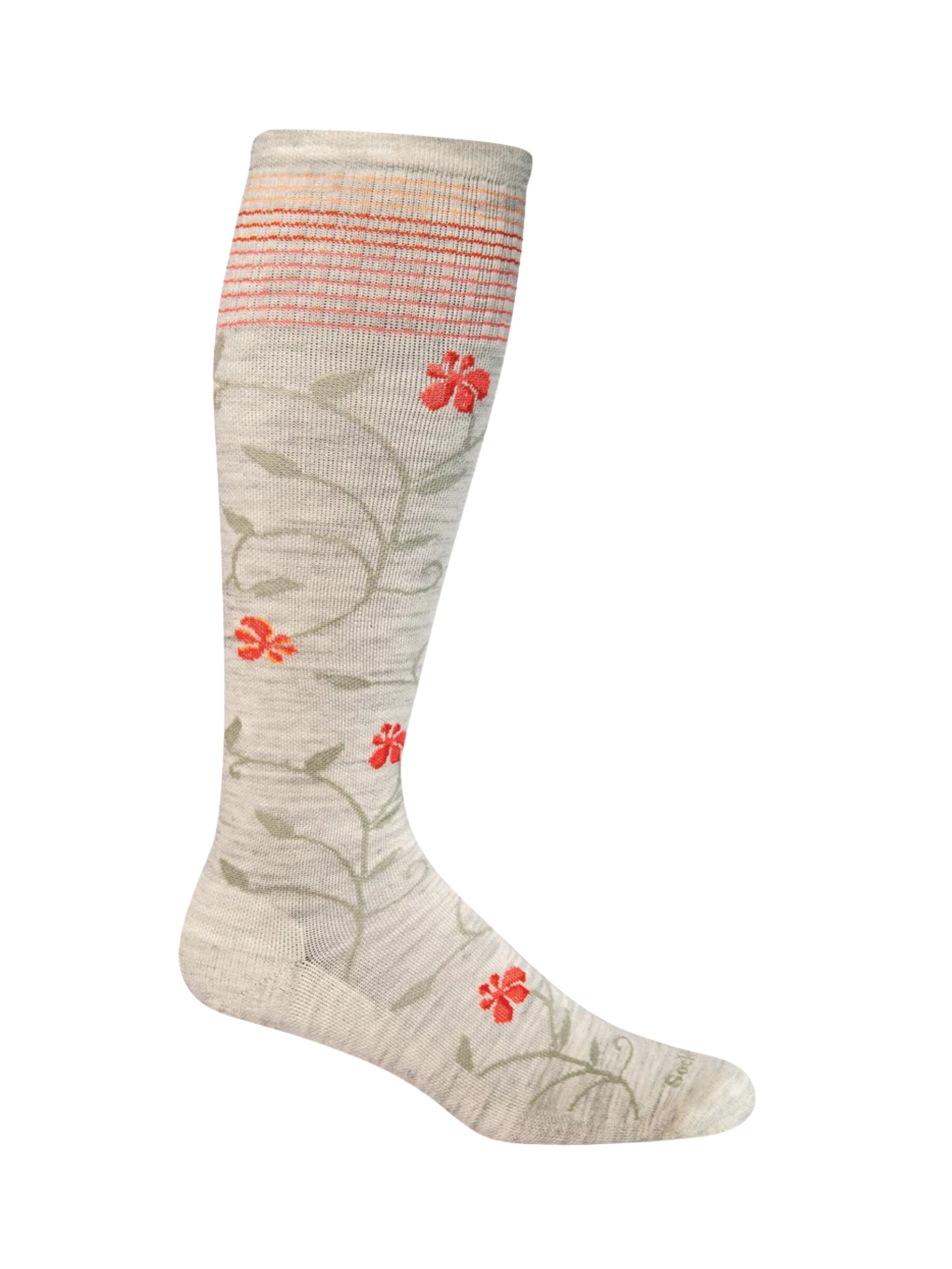 Full Sun Moderate Graduated Compression Stockings Wide Calf - ASH