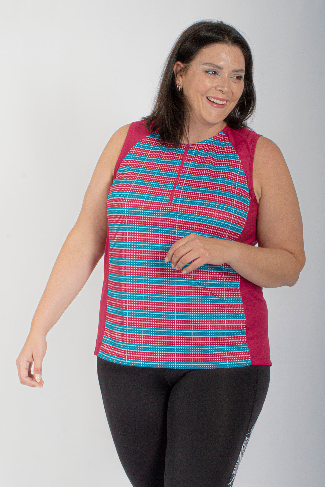 Maillot de vélo Sans Manches Circuit Taille Plus de Sportive Plus