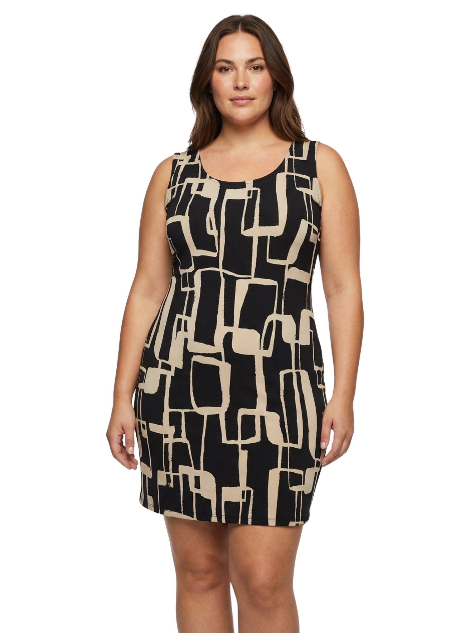 Shoreline Chic Plus Size Cover-Up - Beige