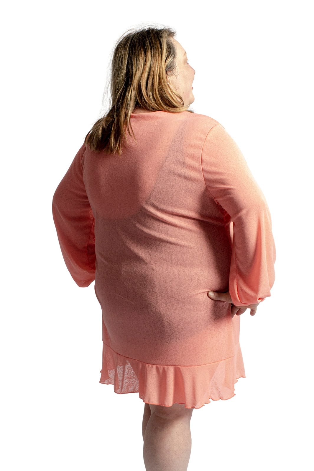 Cache Maillot Tunique Sunbreeze à Encolure V Taille Plus (Coquillage)de Cover Me