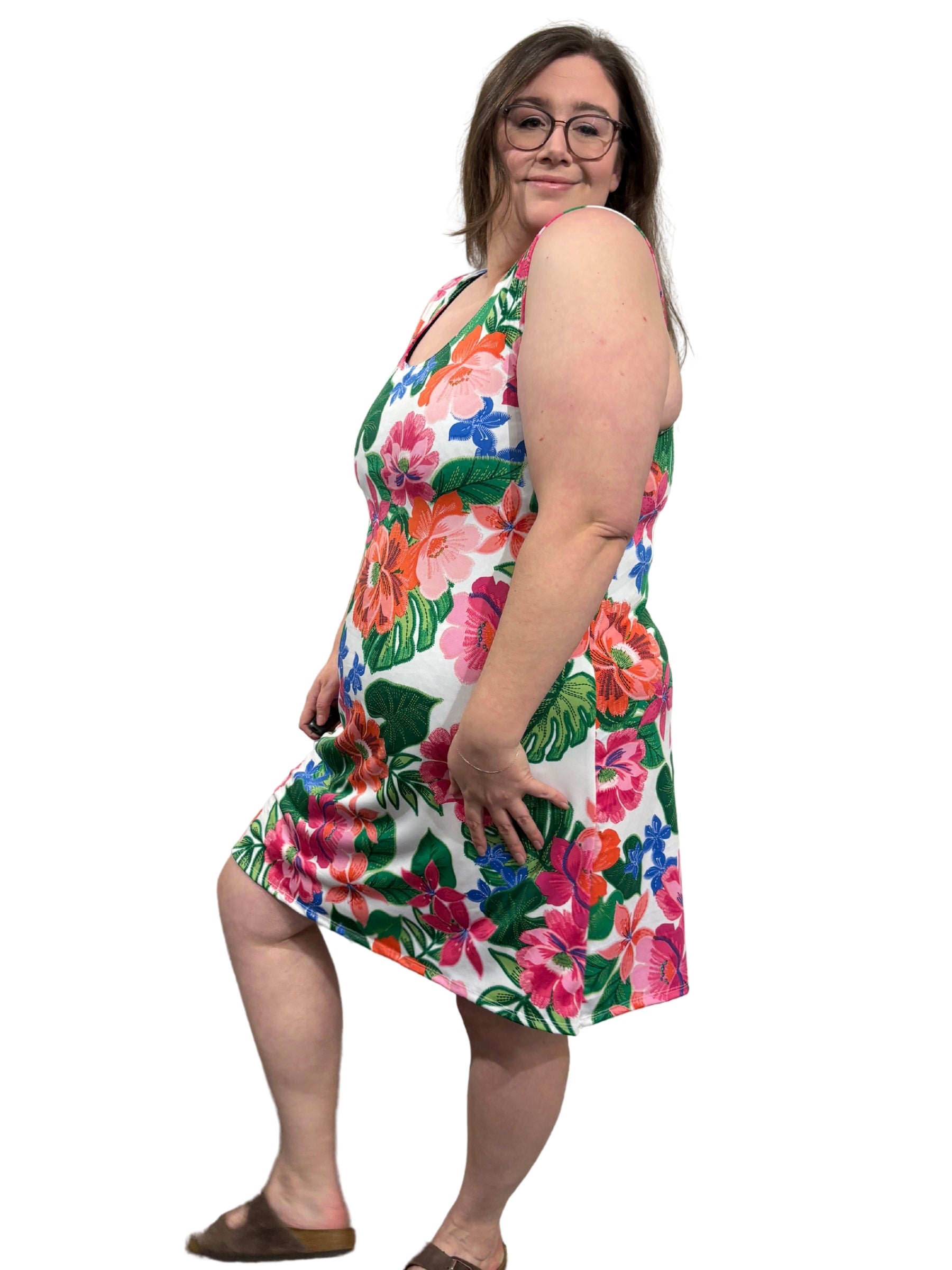 Cache-Maillot Garden Party Encolure Ronde Taille Plus - Été