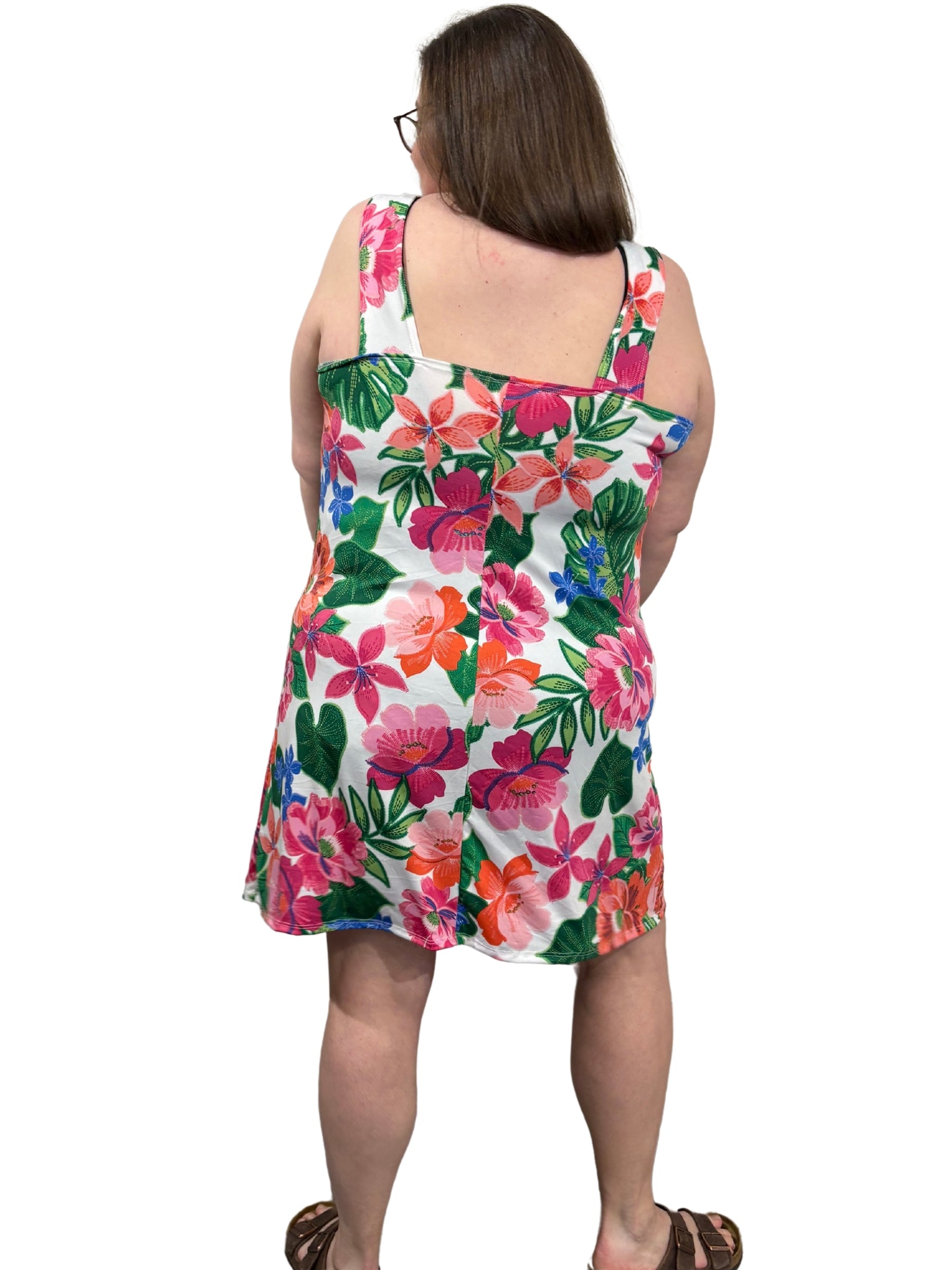 Garden Party Plus Size Round Neck Cover-Up - Summer