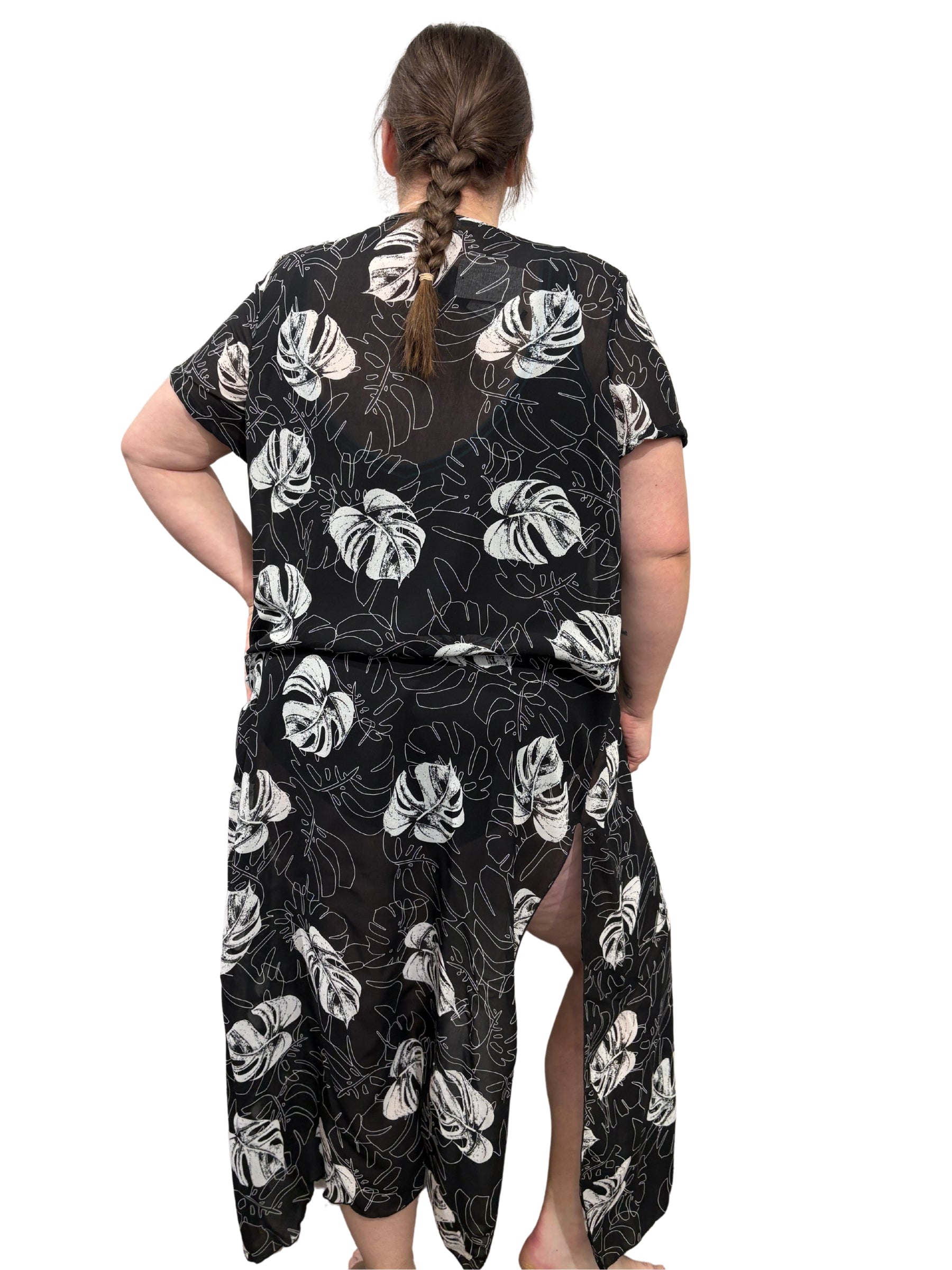 Cover Me Jungle Fever Long Plus Size Cover Up