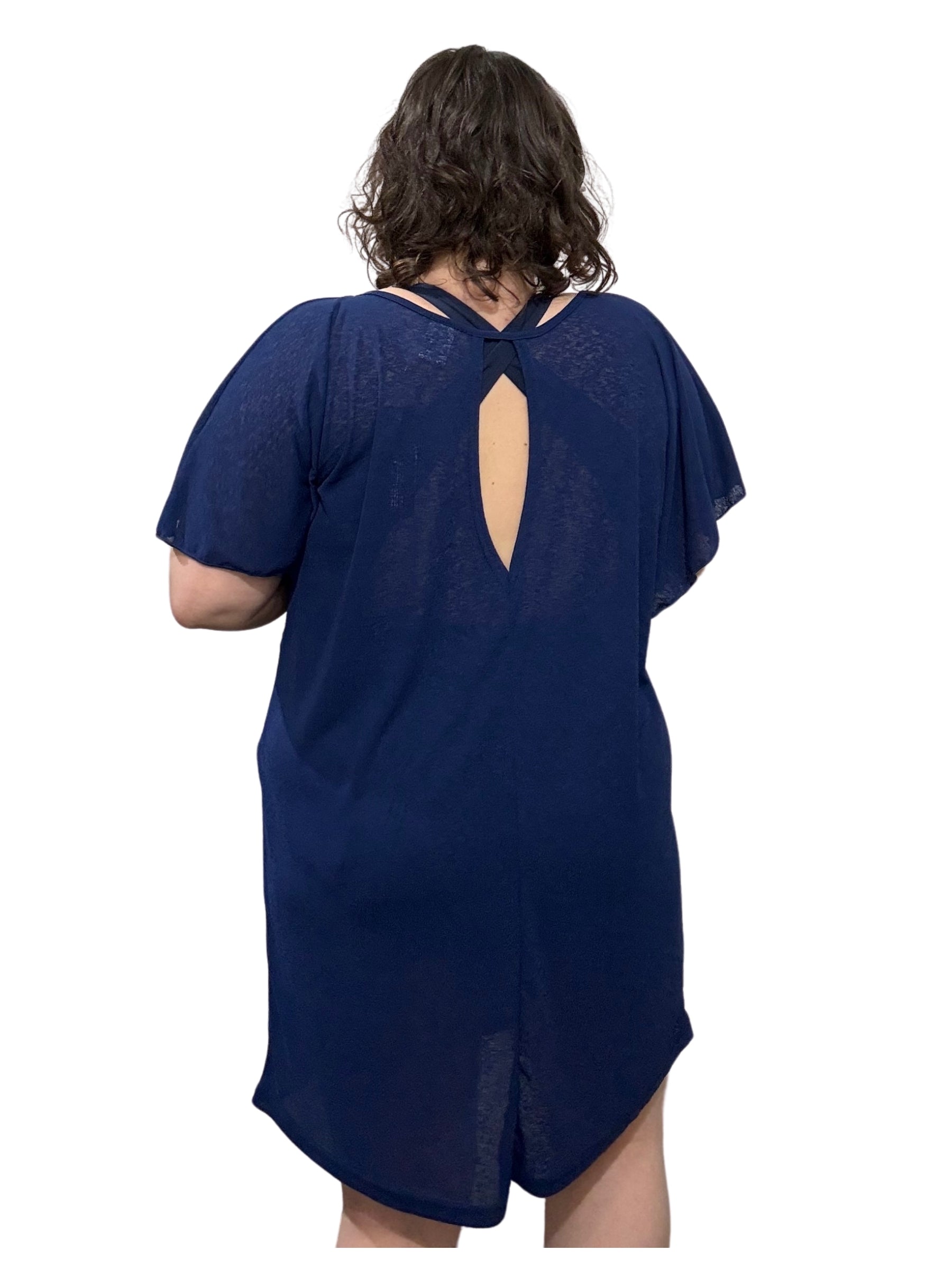 Cache-Maillot Mallorca Taille Plus (Marine) de Cover Me