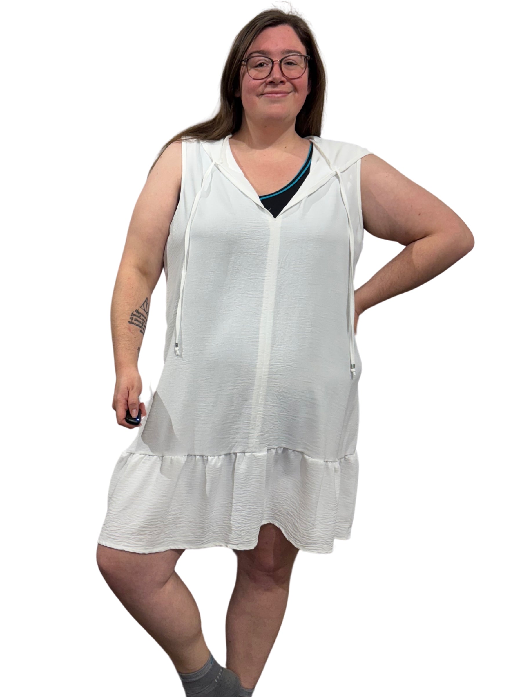 Cache Maillot Positano Taille Plus (Vanille) de Cover Me