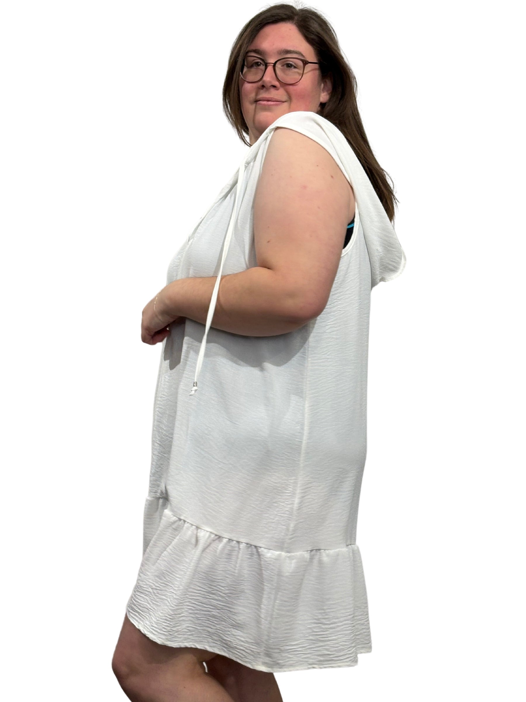 Cache Maillot Positano Taille Plus (Vanille) de Cover Me