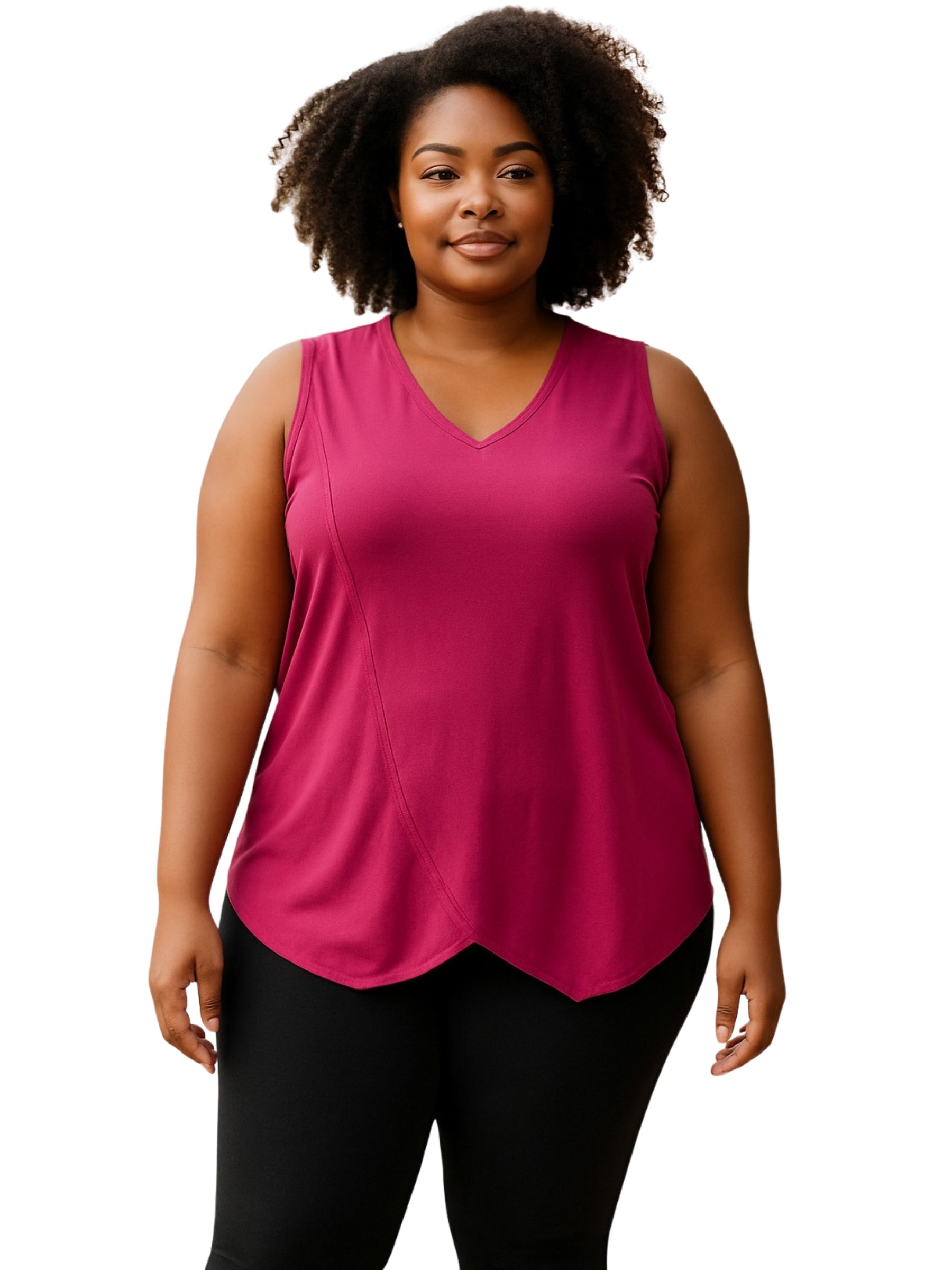 Camisole Taille Plus - Rose