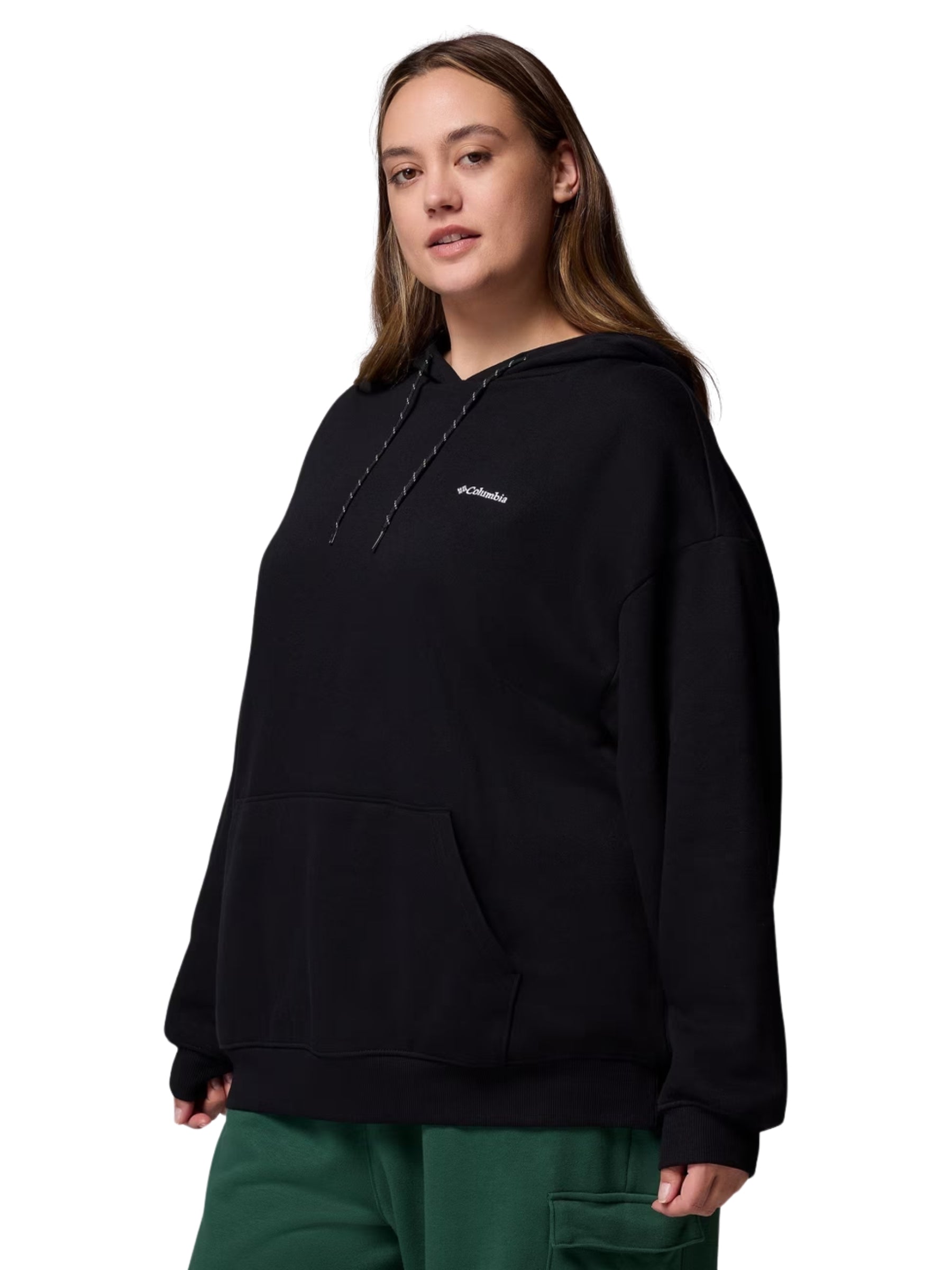 Chandail à Capuchon Aldermore Taille Plus - Noir