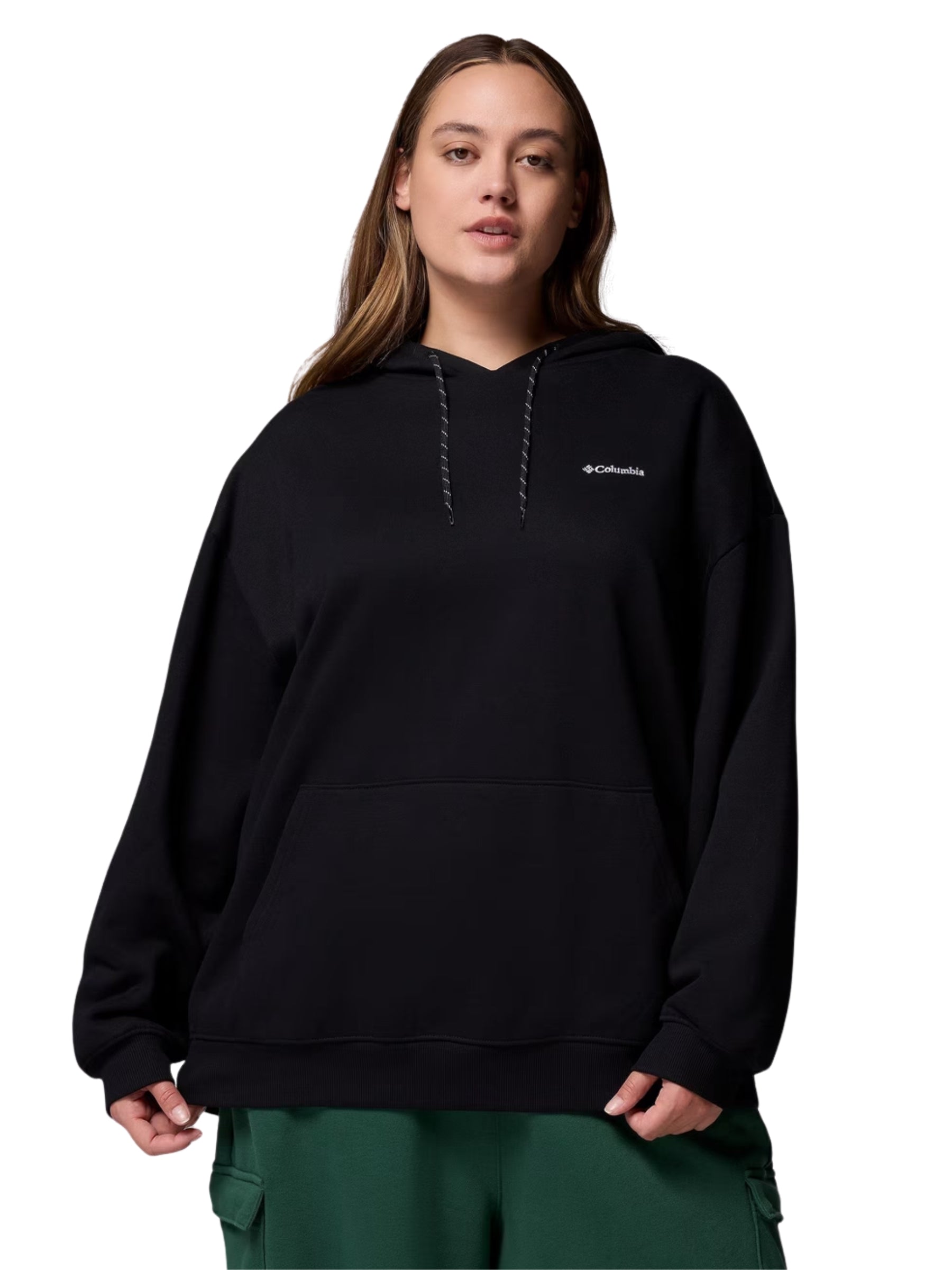 Chandail à Capuchon Aldermore Taille Plus - Noir