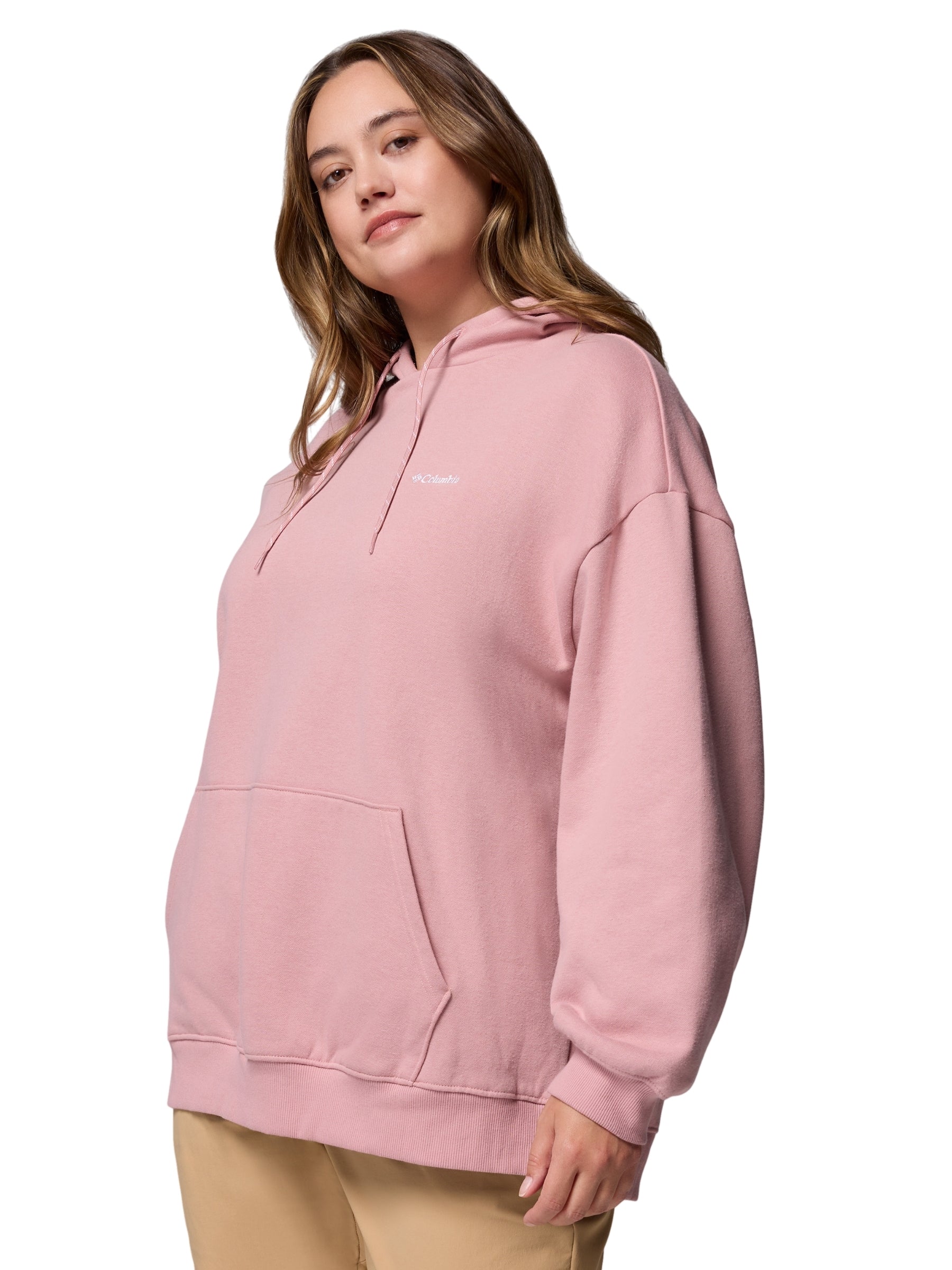 Chandail à capuchon Aldermore Taille Plus - Eraser Pink