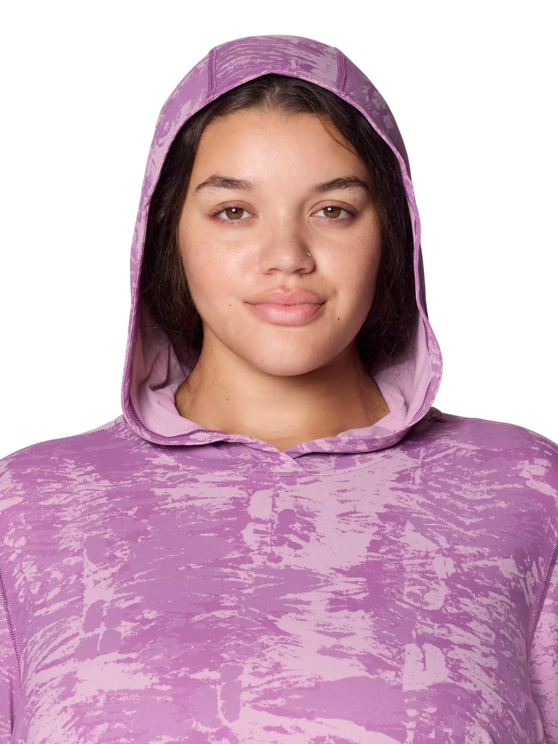 Chandail à Capuchon Crater Lake Taille Plus - Lilac Glow Ink