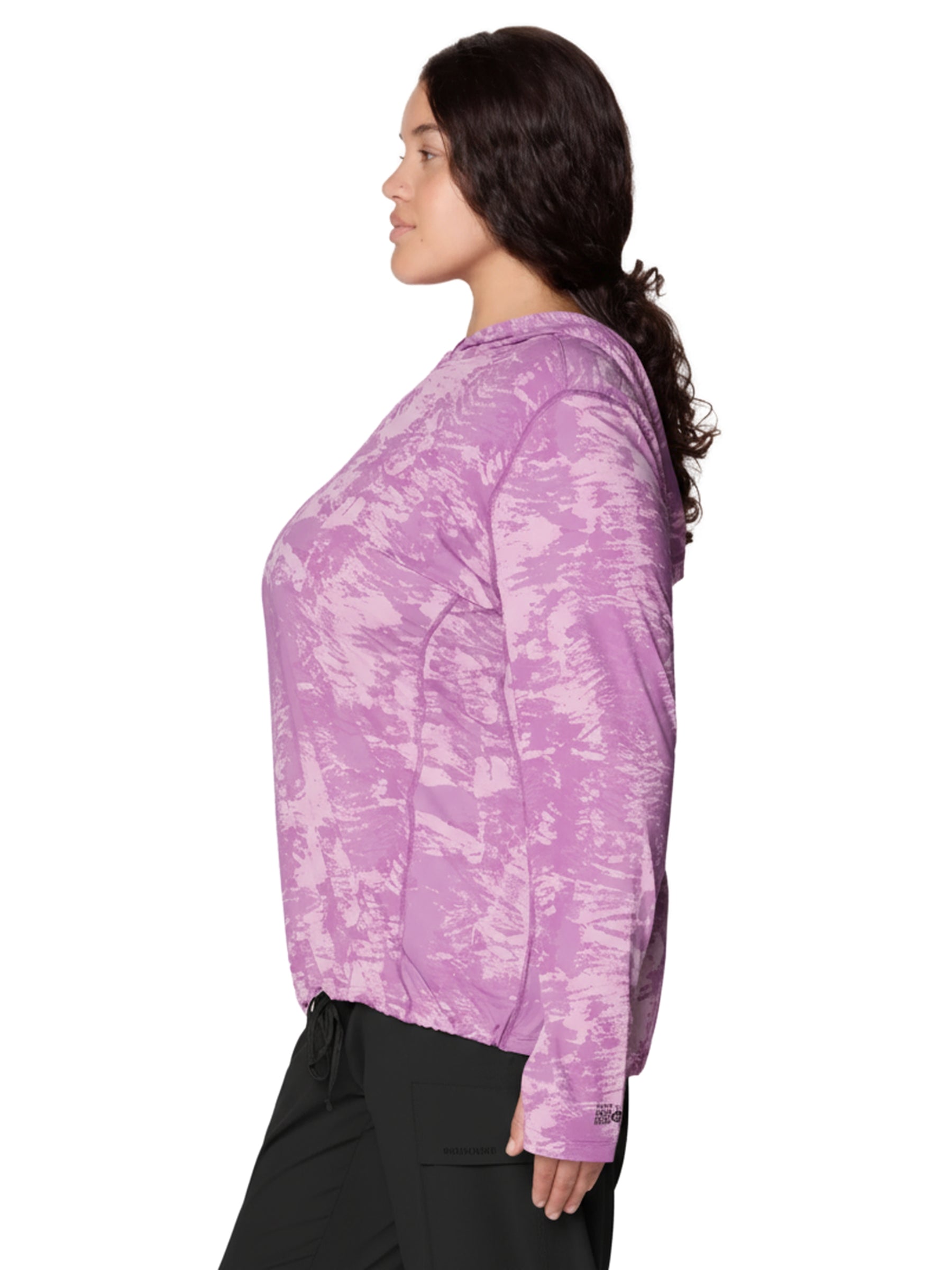 Crater Lake Plus Size Hoodie - Lilac Glow Ink