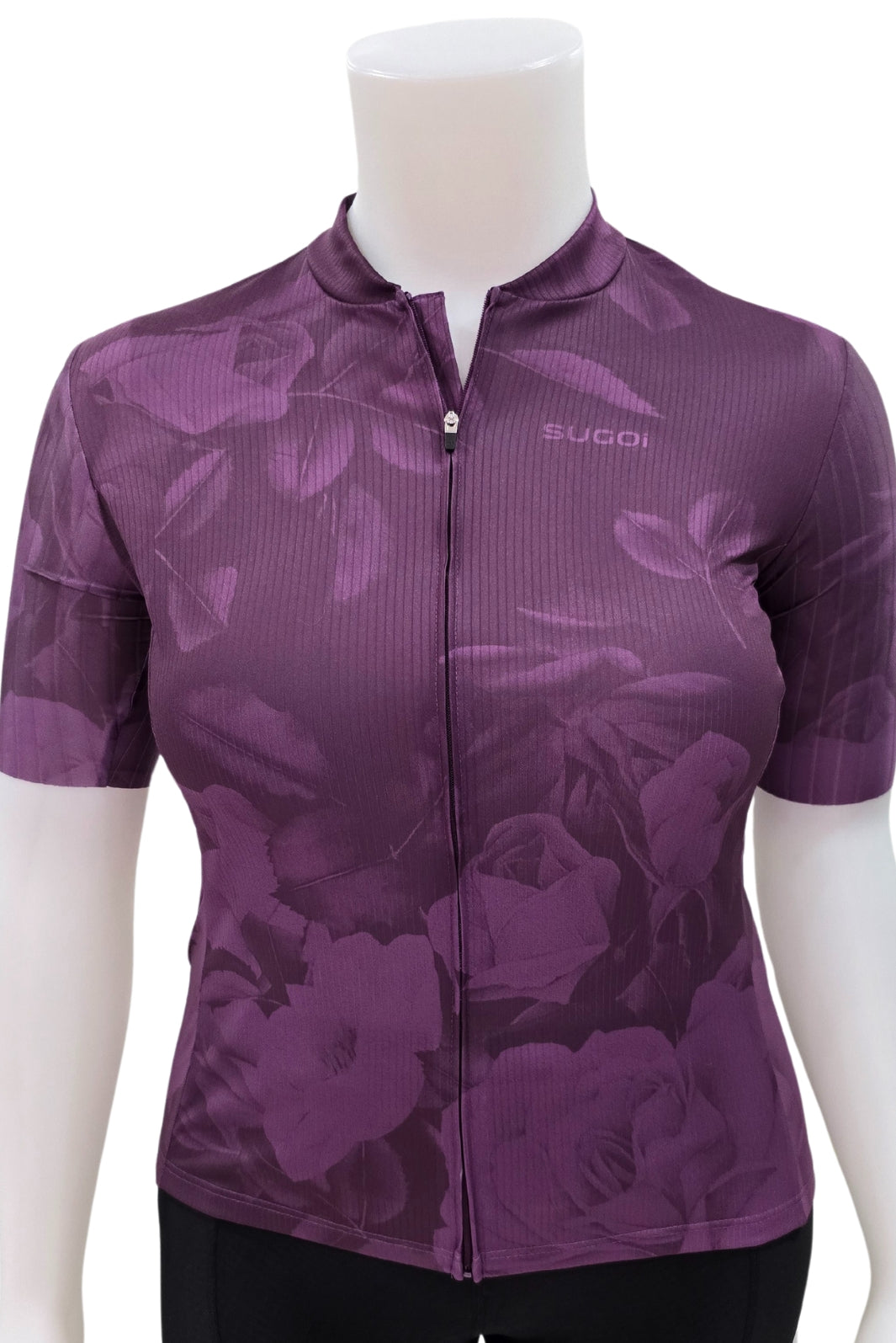 Maillot de Vélo Evolution Print Taille Plus - Sunset Purple Roses