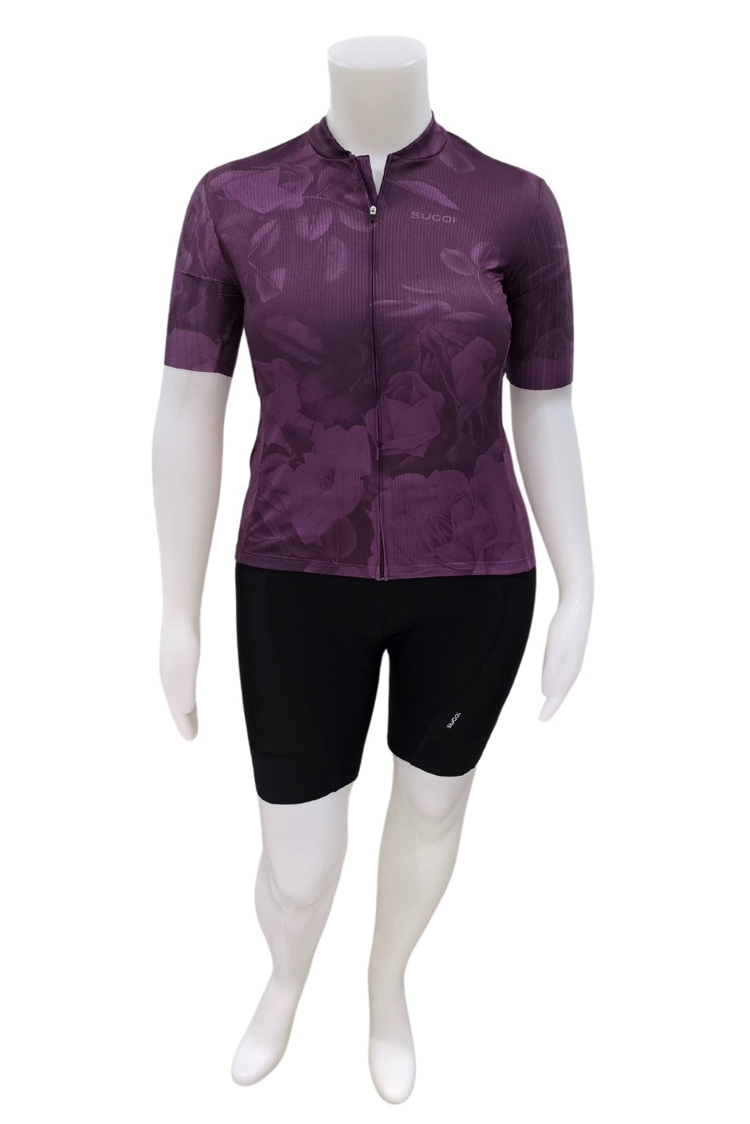 Maillot de Vélo Evolution Print Taille Plus - Sunset Purple Roses