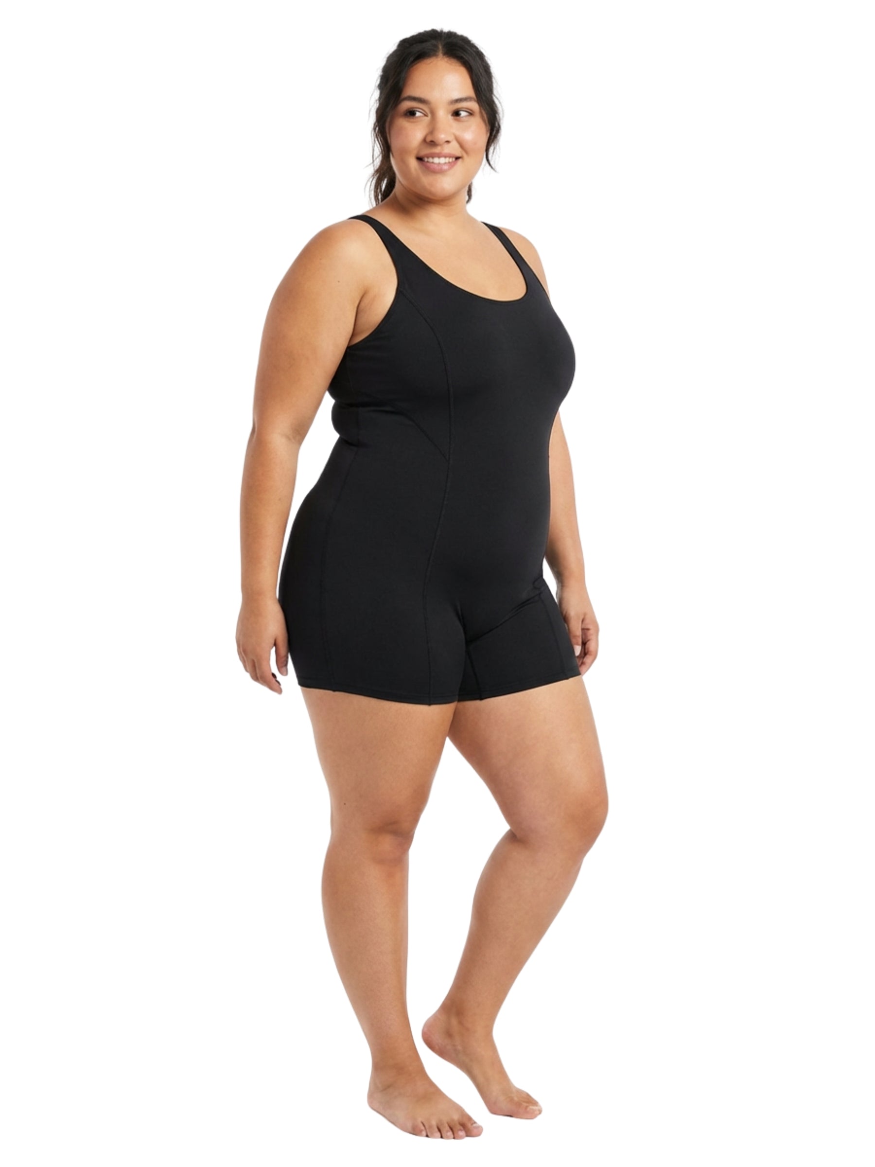 Plus Size Aquatic Wetsuit - Black