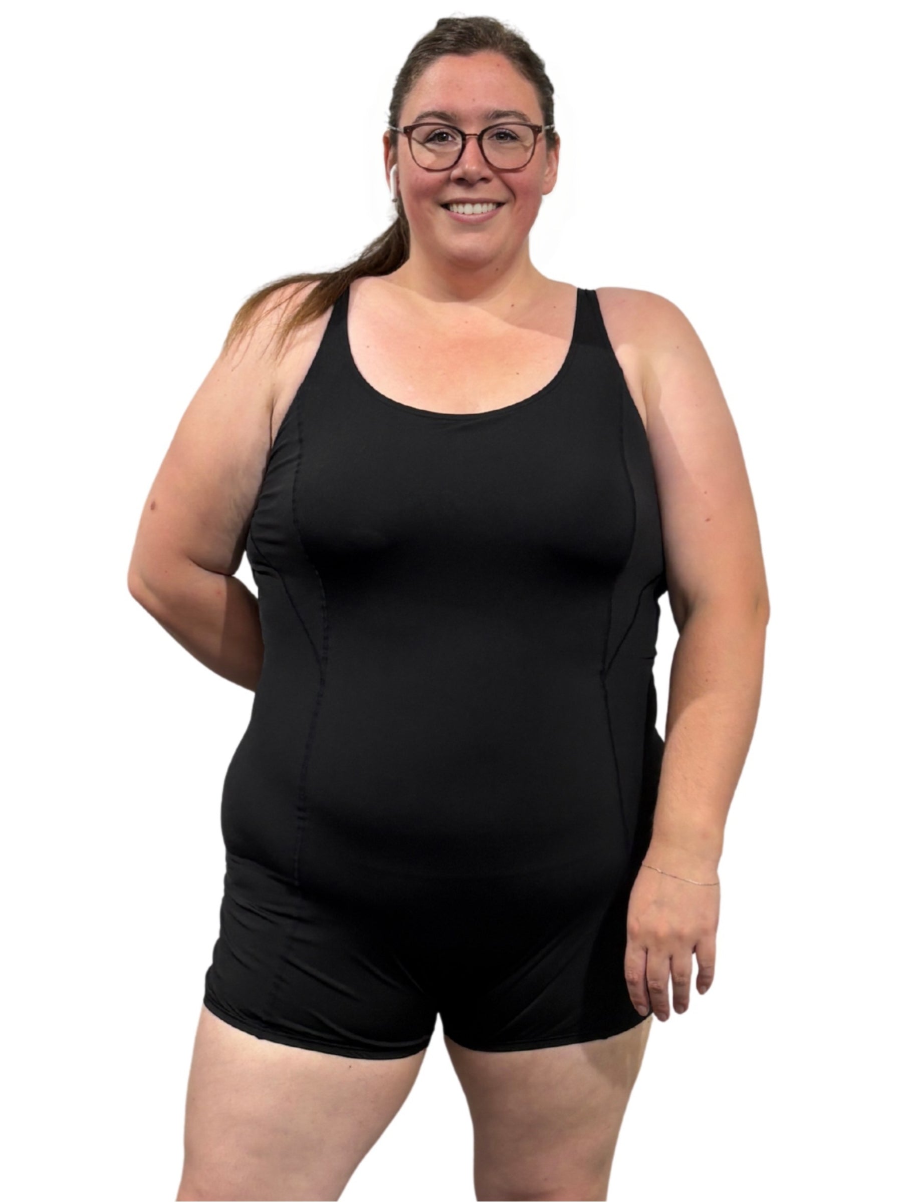 Plus Size Aquatic Wetsuit - Black