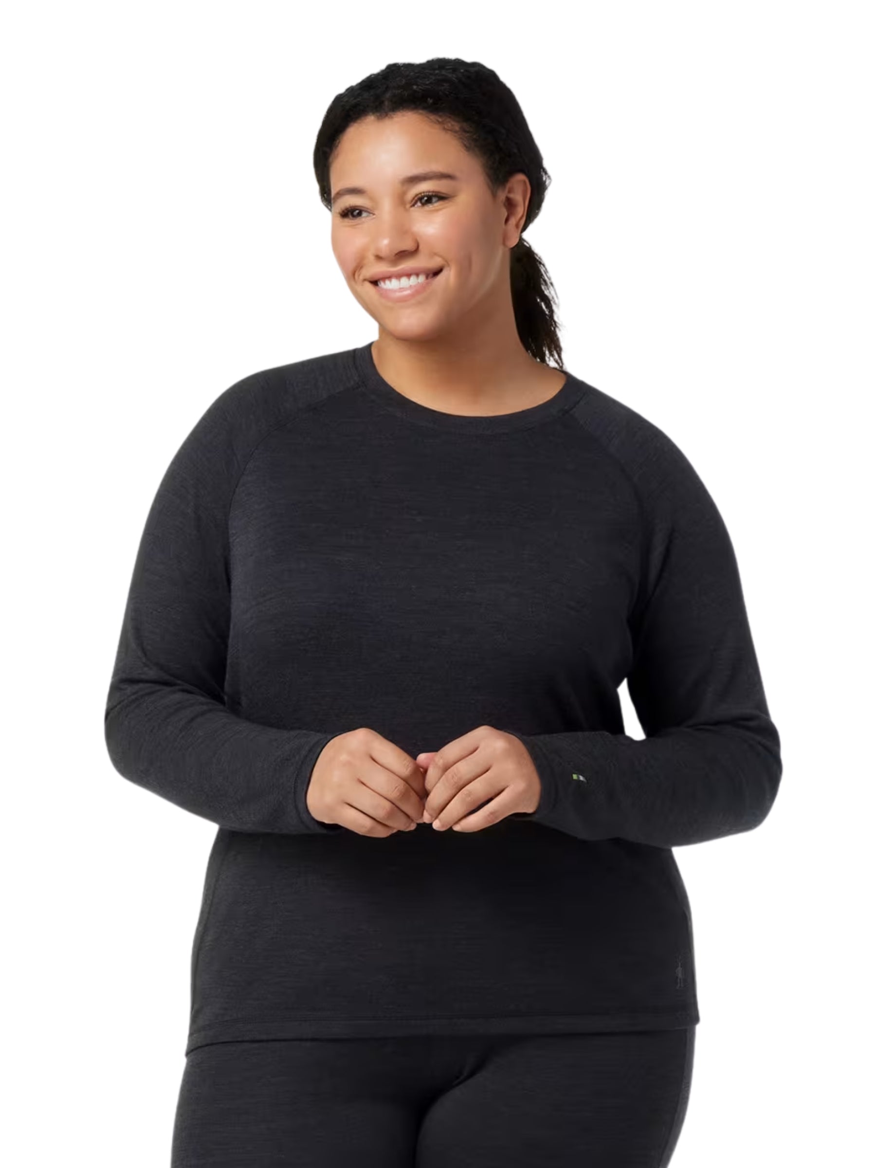 Couche de Base Haut En Merino Taille Plus - Charcoal Heather