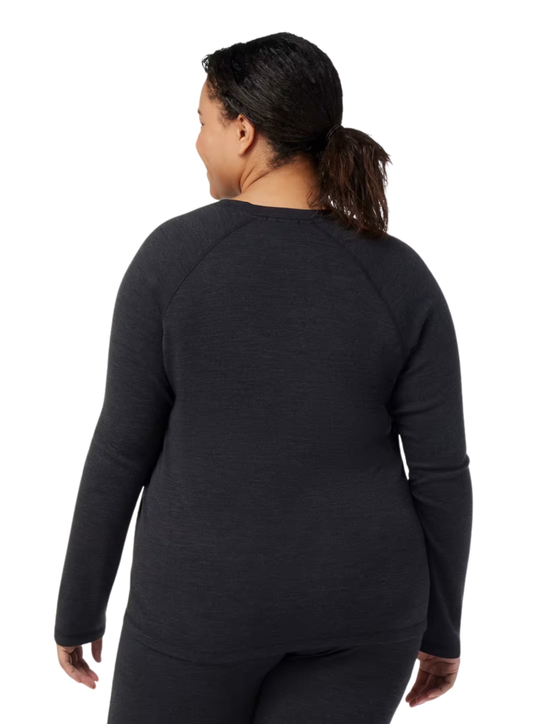 Couche de Base Haut En Merino Taille Plus - Charcoal Heather