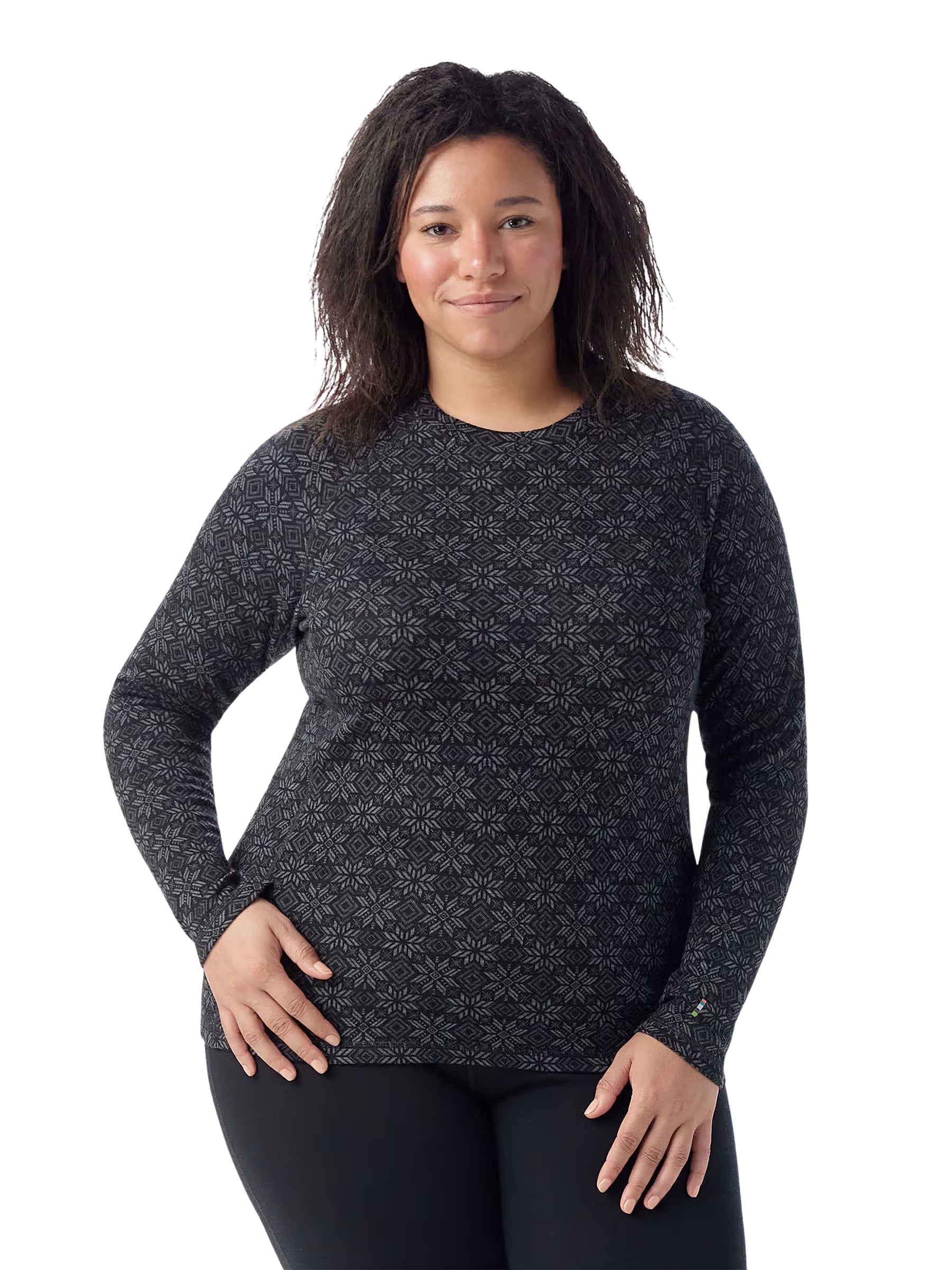 Couche de Base Haut En Merino Taille Plus (Black Digi Snow) de Smartwool