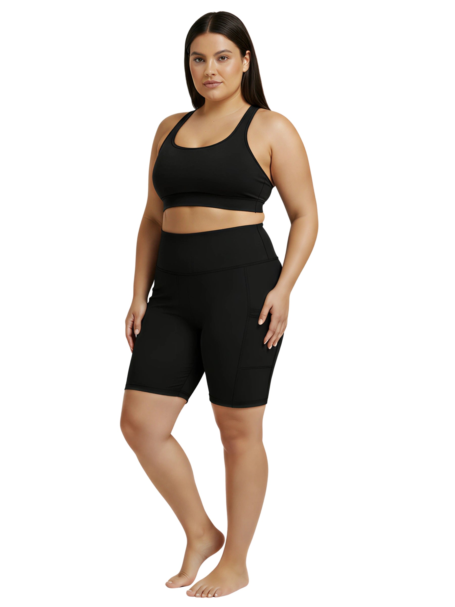 Cuissard 7" Taille Plus - Noir