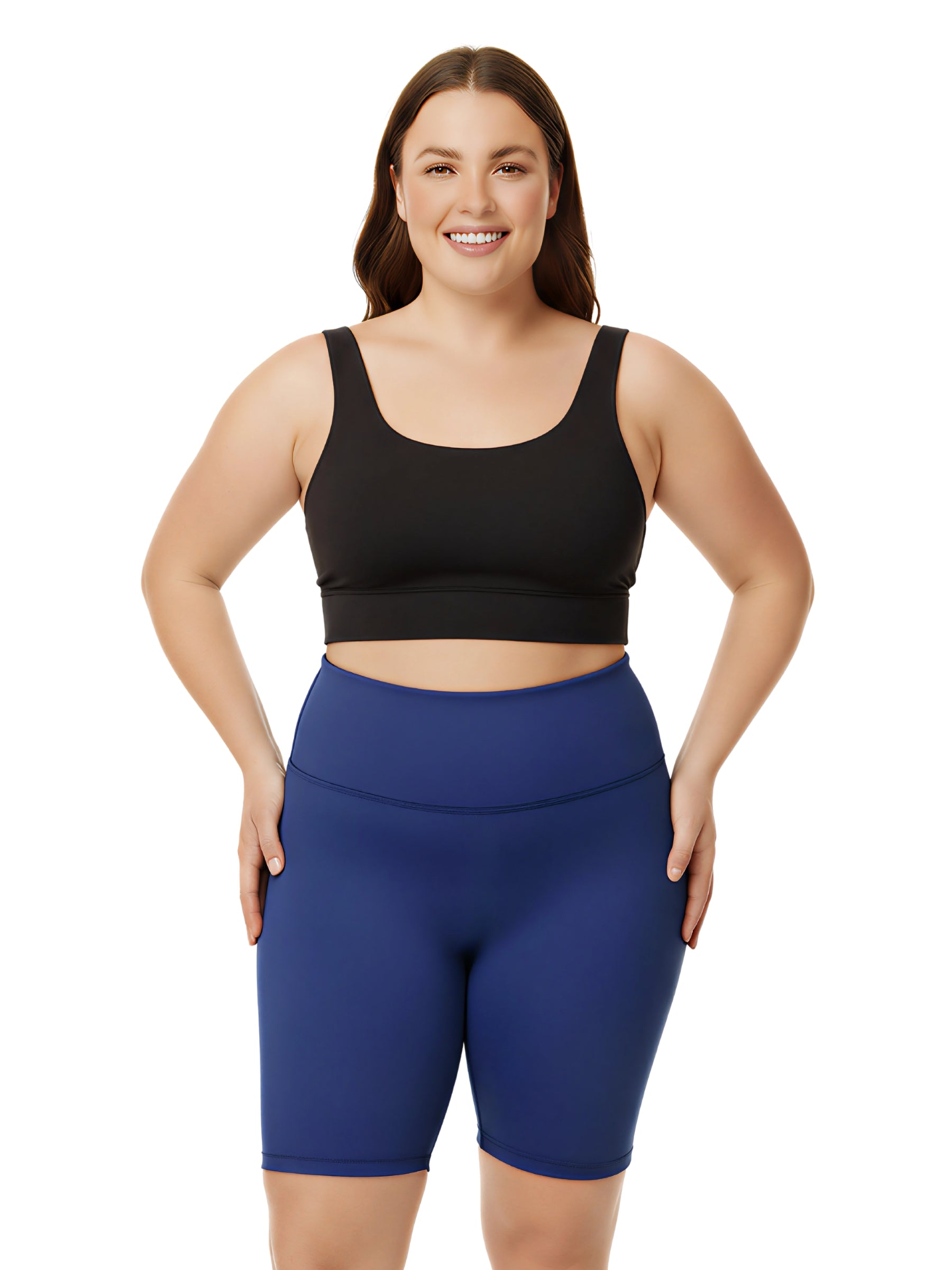 Cuissard 9" Taille Plus - Bleu