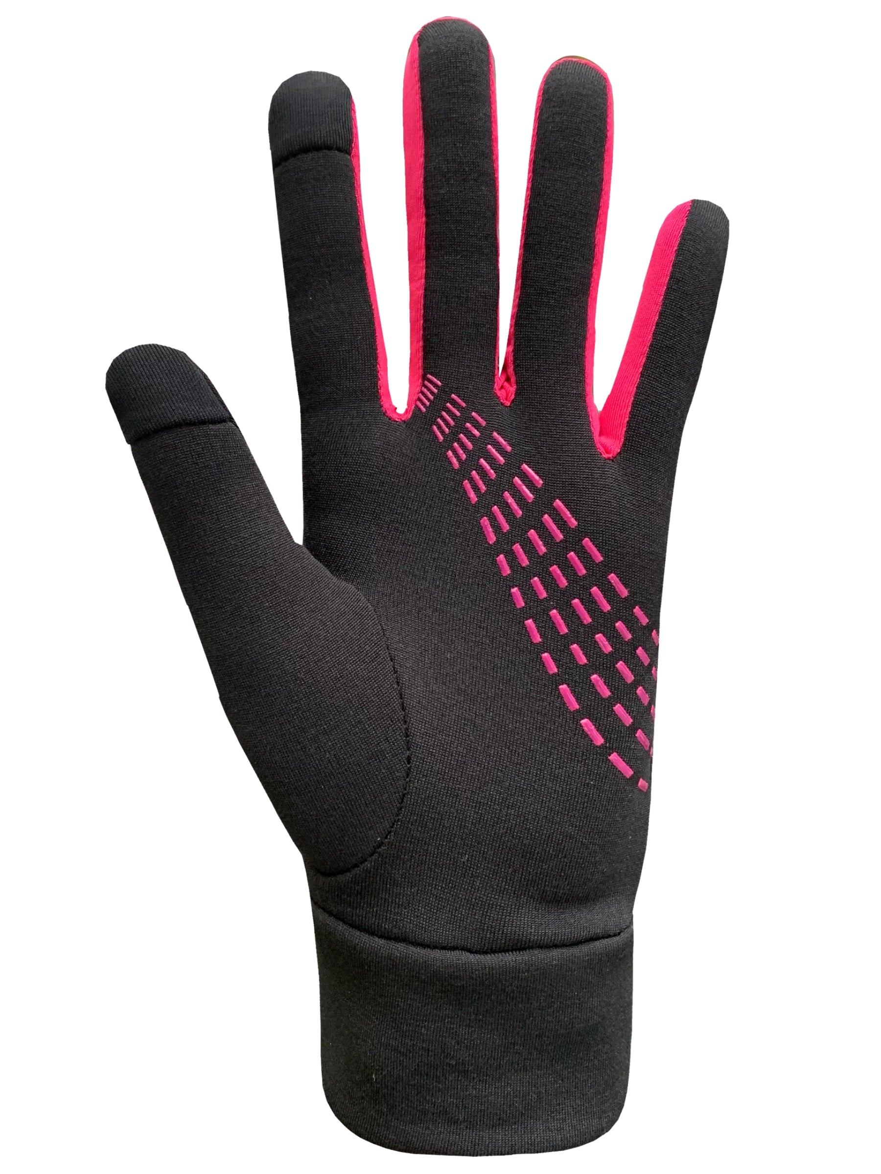 Gants Run for Cover - Noir & Fuchsia