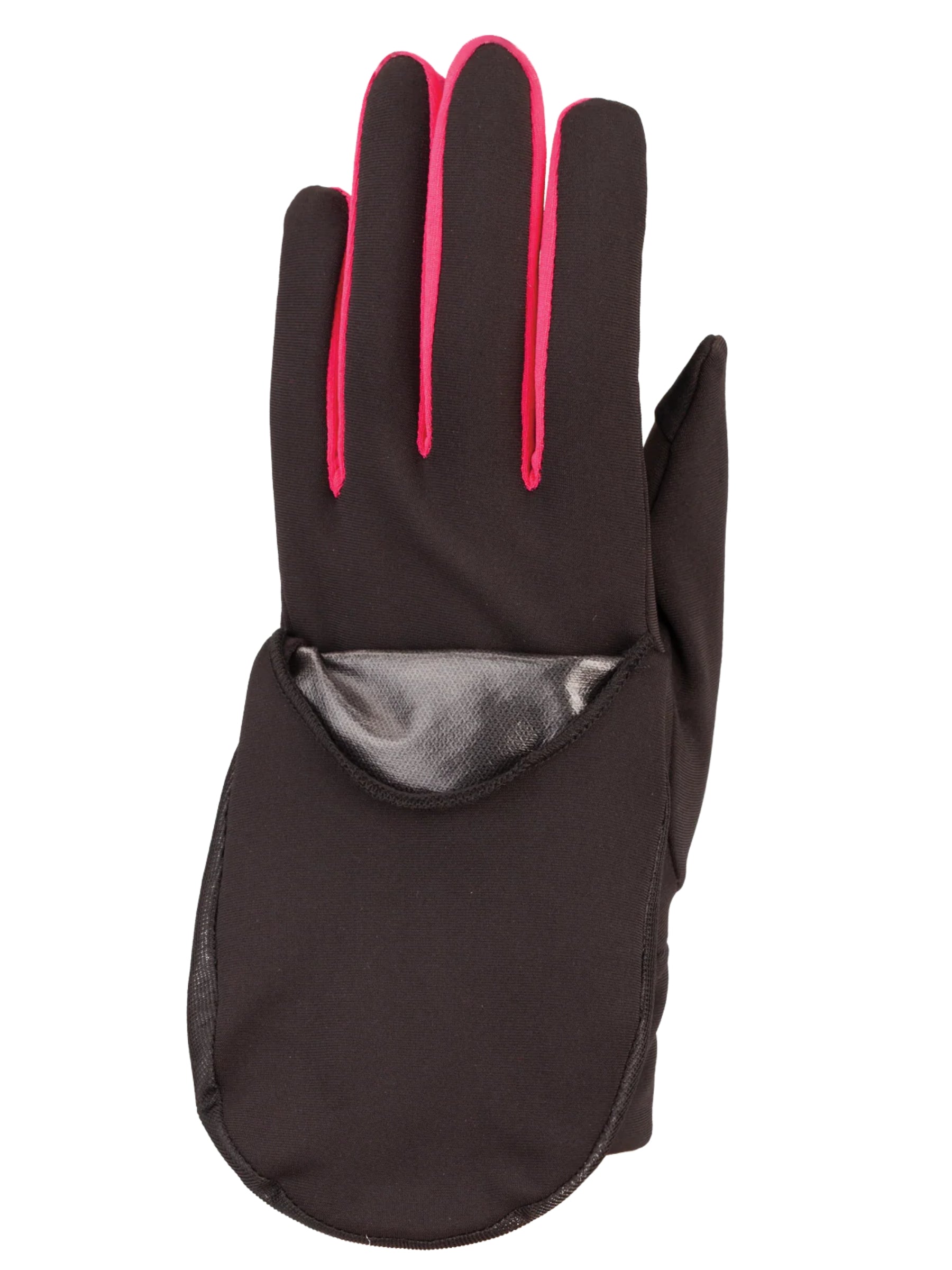 Gants Run for Cover - Noir & Fuchsia