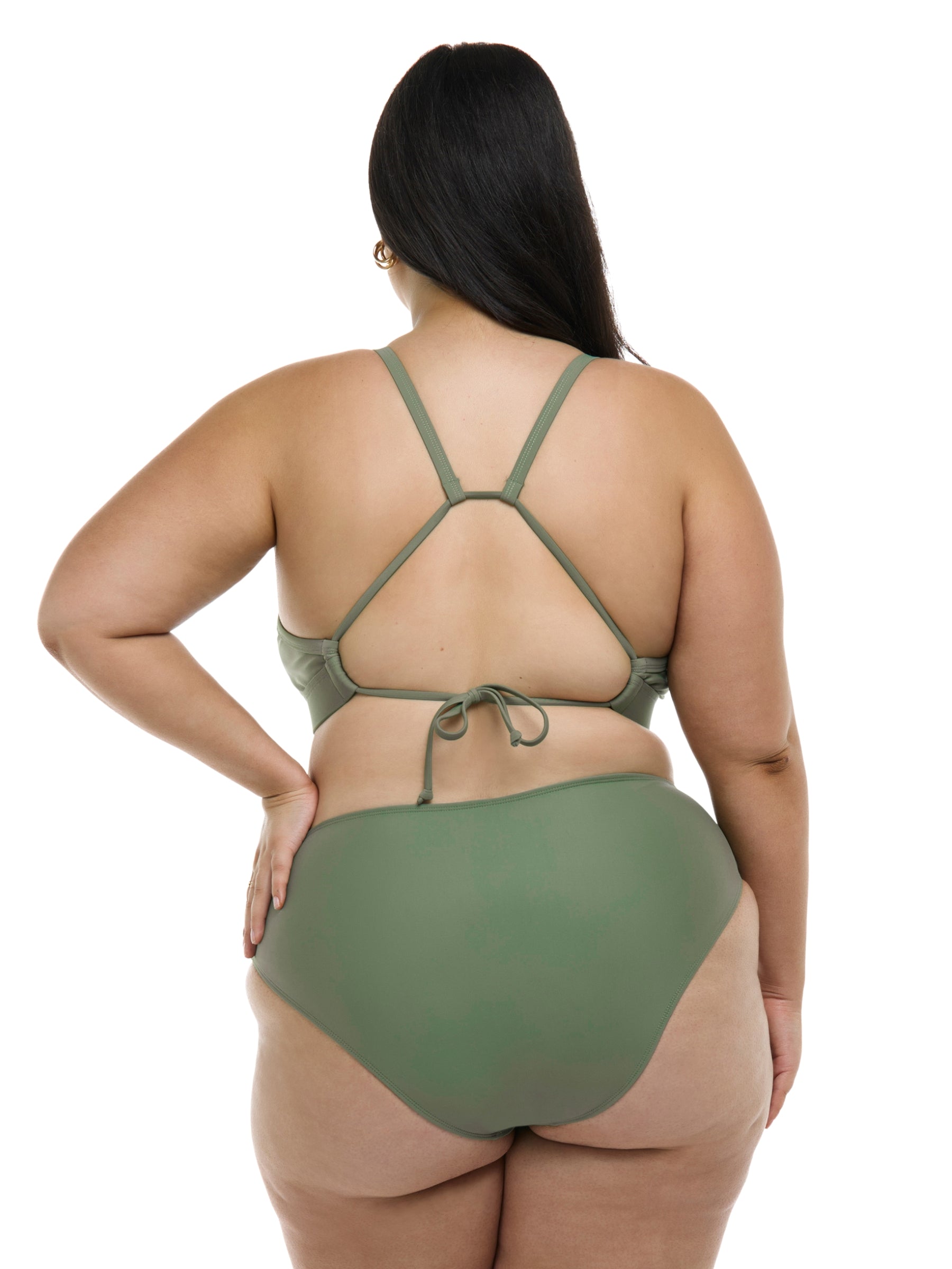 Haut de Maillot Smoothies Drew Taille Plus - Cactus