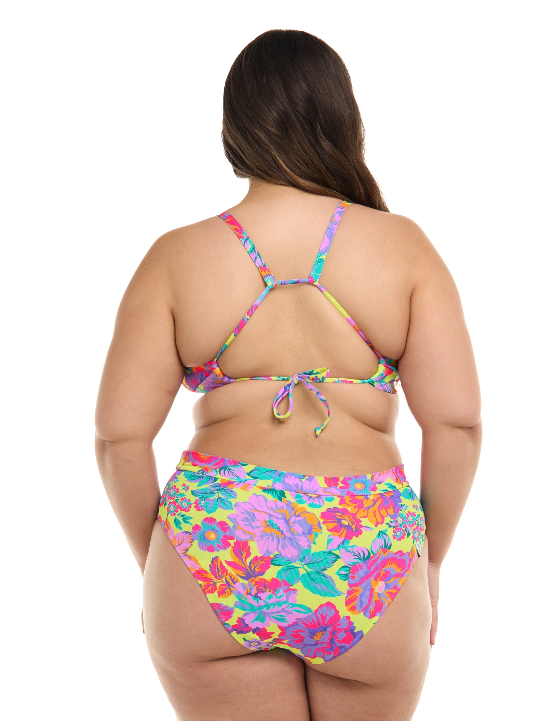 Haut de Maillot de Bain Romy Drew Taille Plus - Key Lime