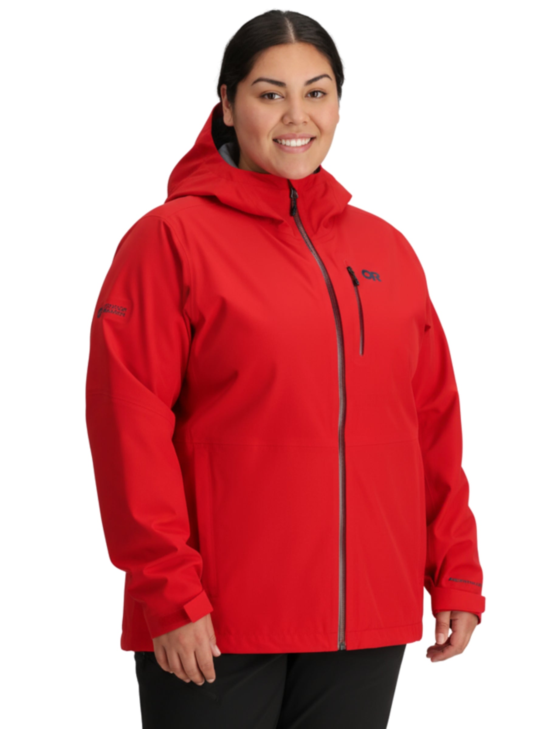 Aspire 3L Plus Size Raincoat - Lingonberry