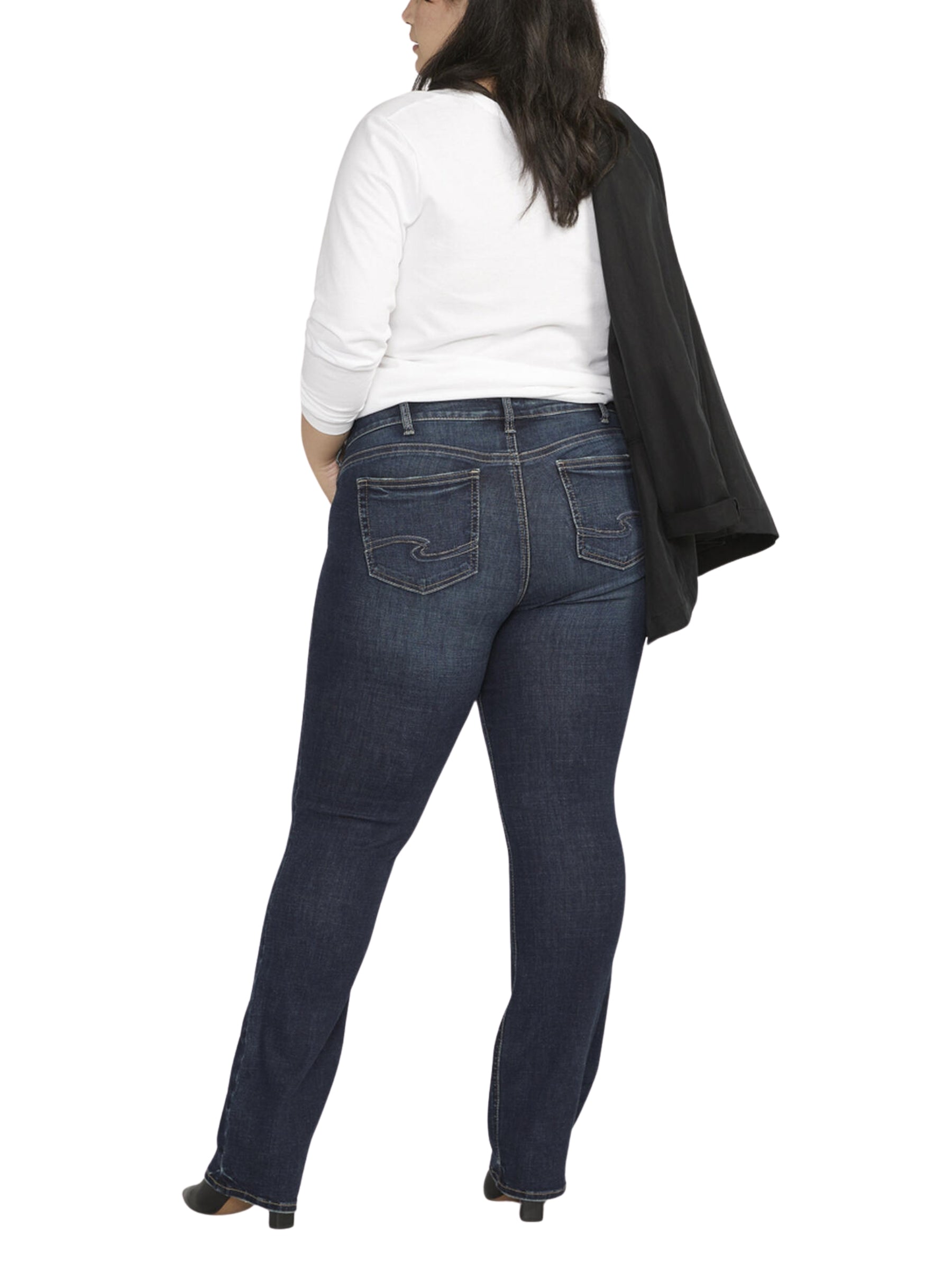 Plus Size Elyse Slim Fit Bootcut Jeans - Indigo