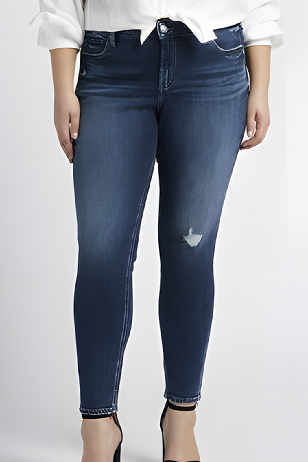Silver Jeans Plus Size Elyse Skinny Jeans