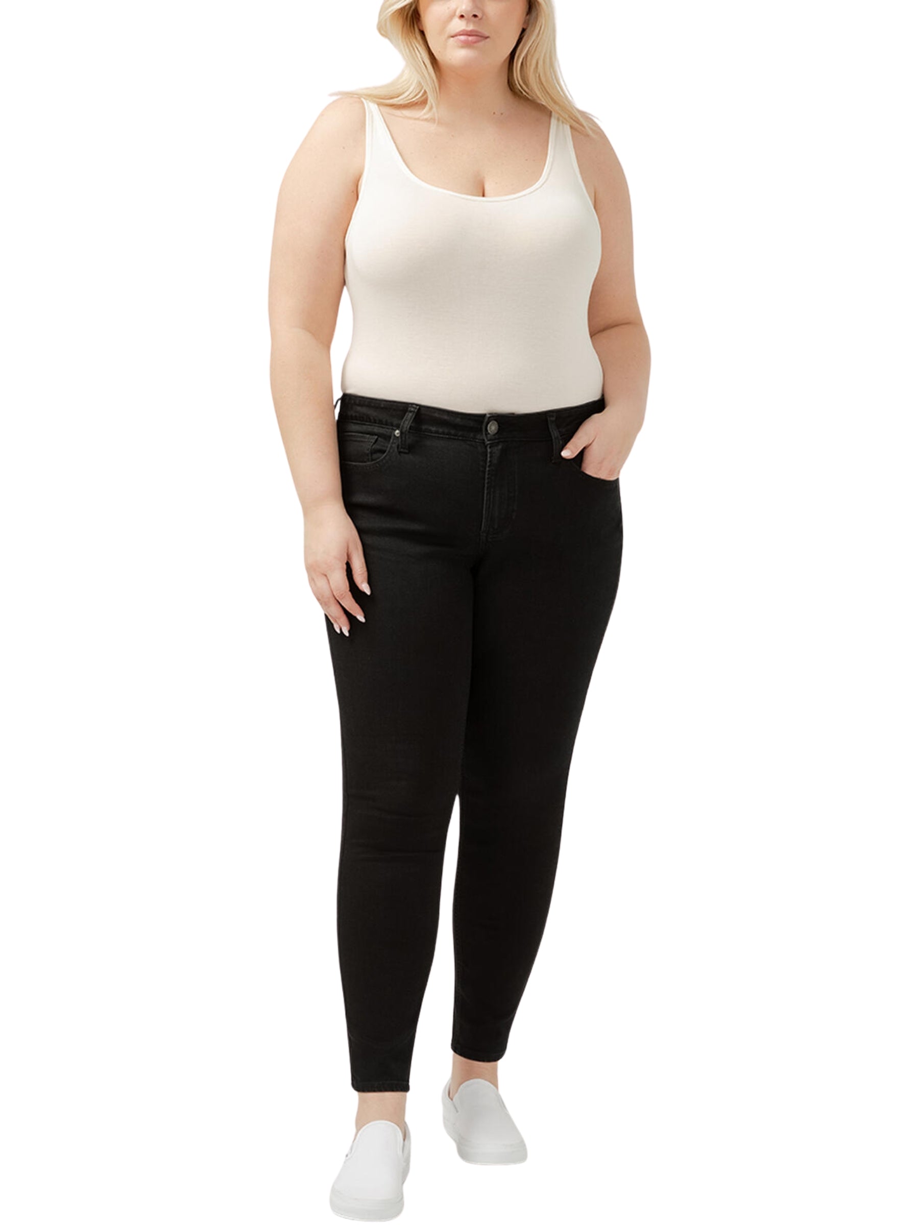 Jeans Suki Skinny Taille Plus - Black