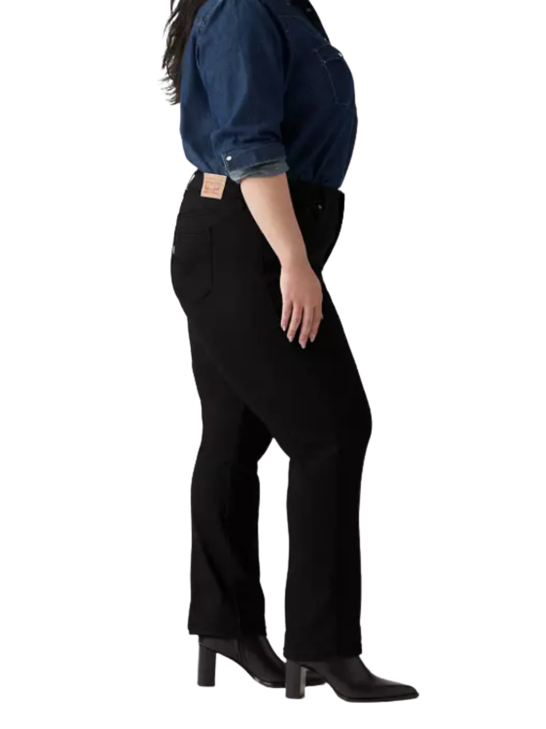 Jeans 314 Jambe Droite Taille Plus - Soft Black