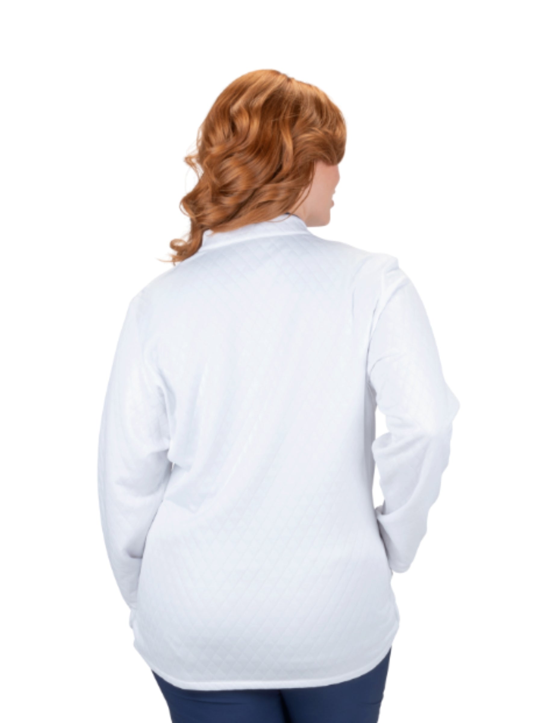 Veste de Golf Zeal Taille Plus - White