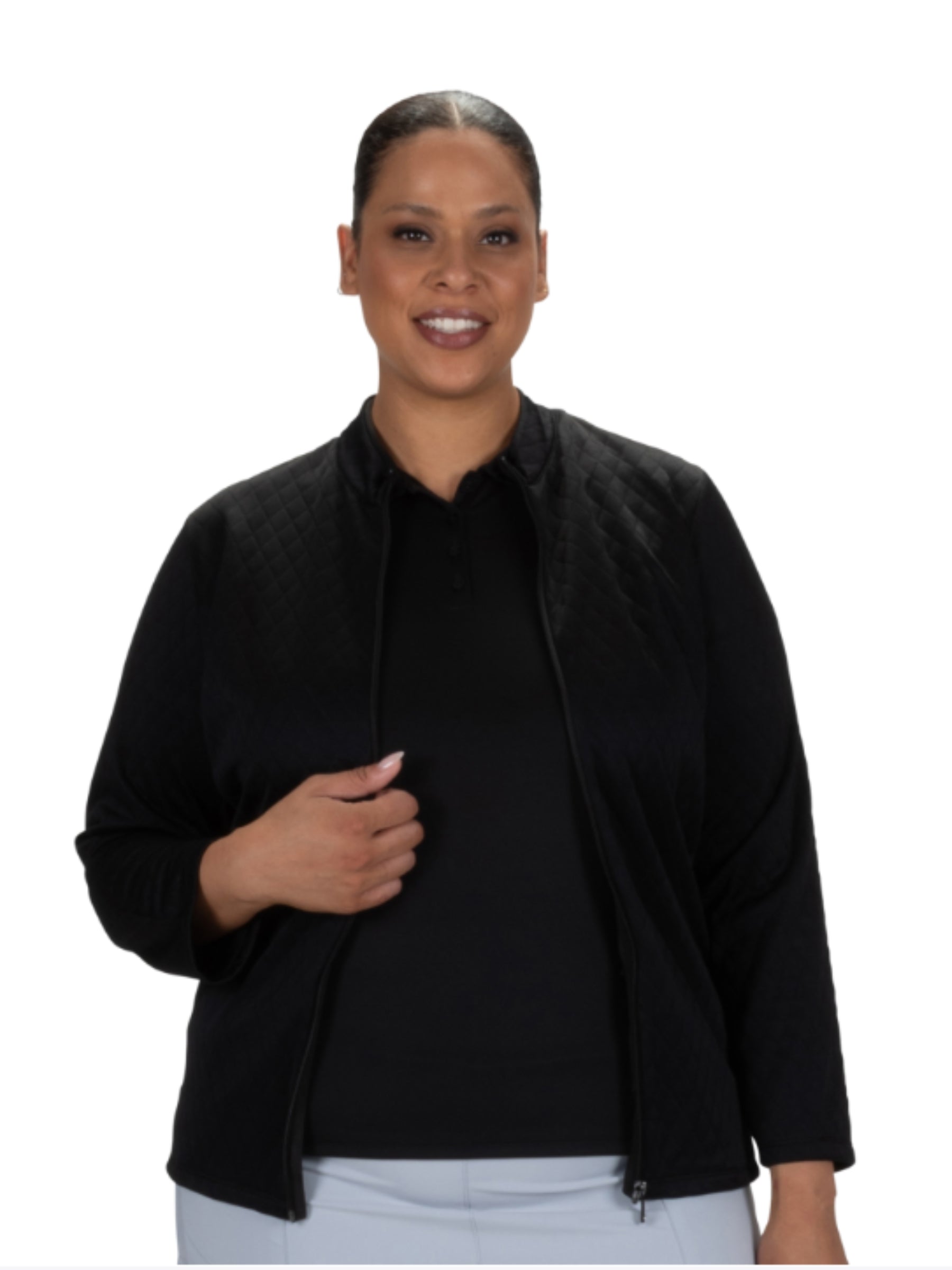 Veste de Golf Zeal Taille Plus - Black