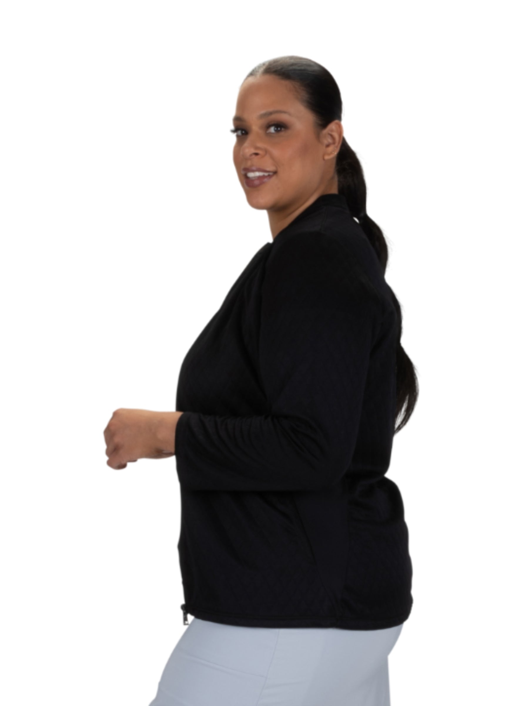 Veste de Golf Zeal Taille Plus - Black