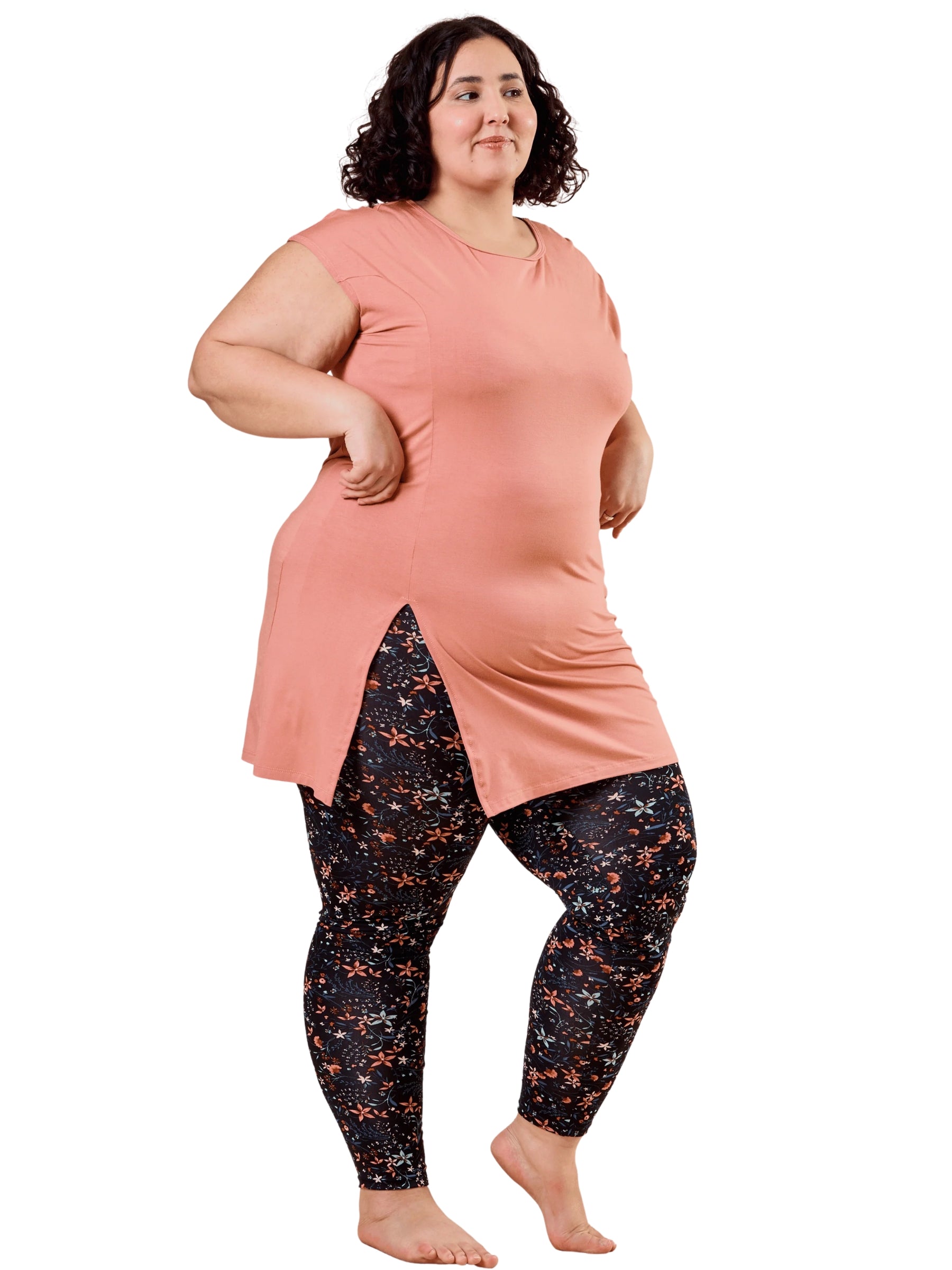 Legging Imprimé Taille Plus - Botanique
